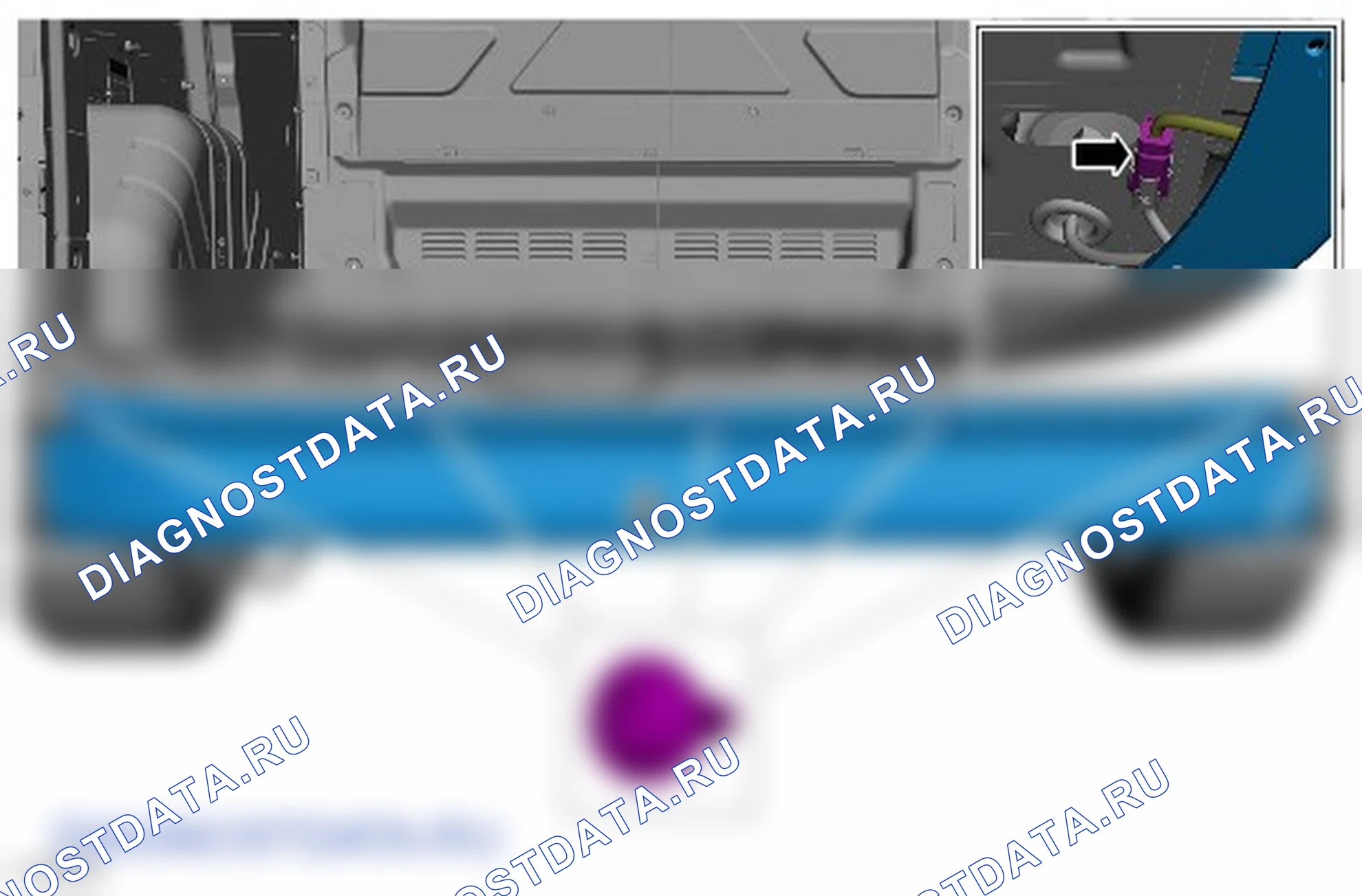 Как снять и установить жгут электропроводки заднего бампера. Ford Transit Custom I