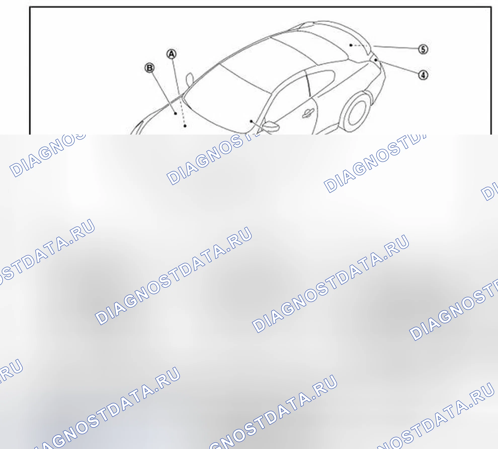 Рис. 206: Расположение компонентов. Infiniti Q60 I
