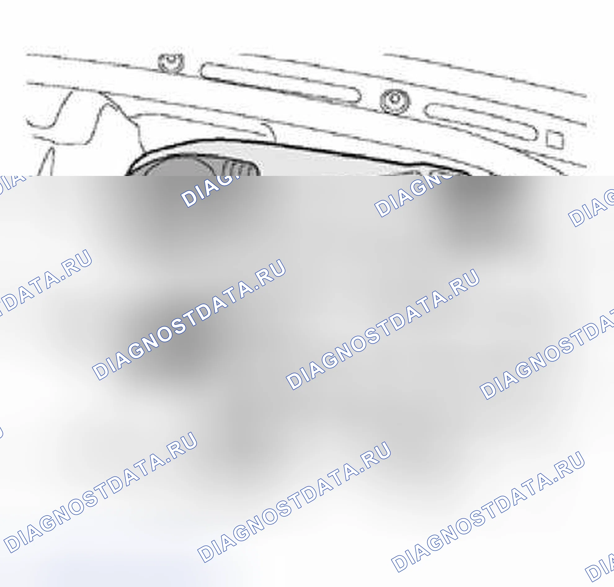 Рис. 36: Удаление верхней части коллектора. Audi S4 B6