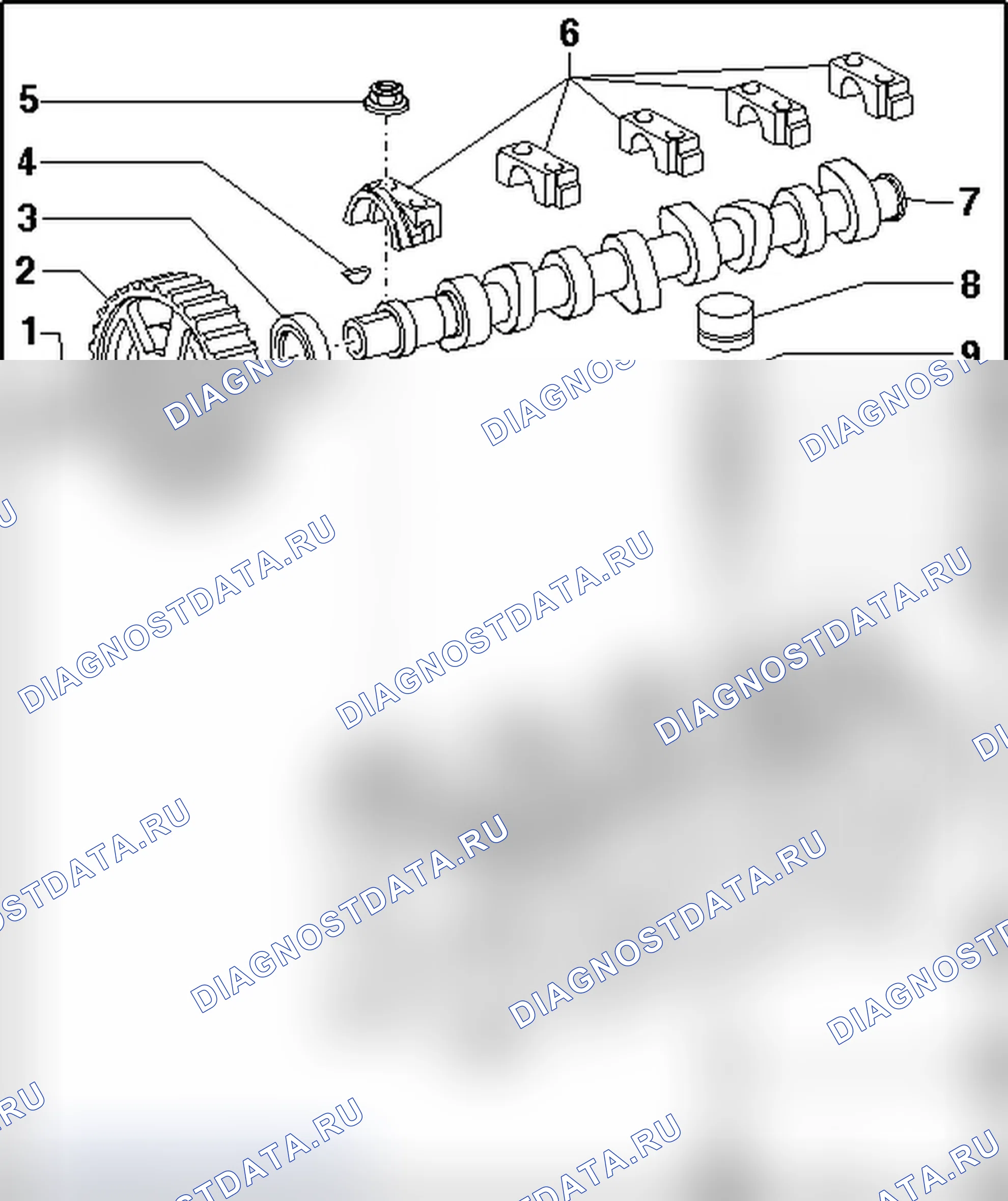 Рис. 4: ОБЗОР СБОРКИ VALVETRAIN. Volkswagen New Beetle A4