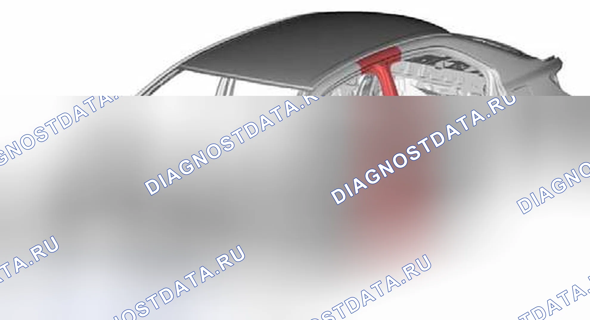 Рис. 110: Снятие и установка внешней панели стойки B. Suzuki Kizashi I