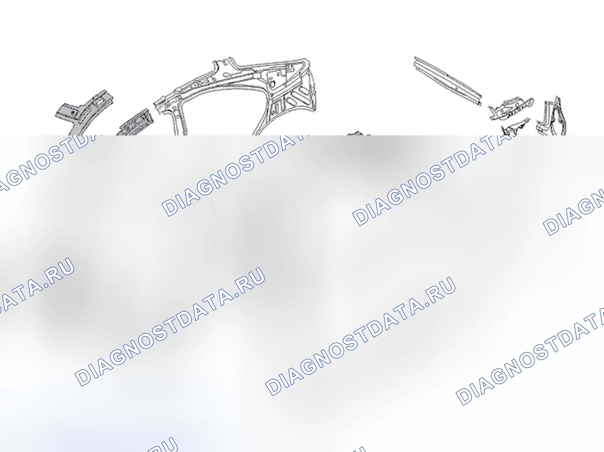 Рис. 78: Идентификация стали HSS / борной стали (2 из 4). Volvo S60 I рестайлинг