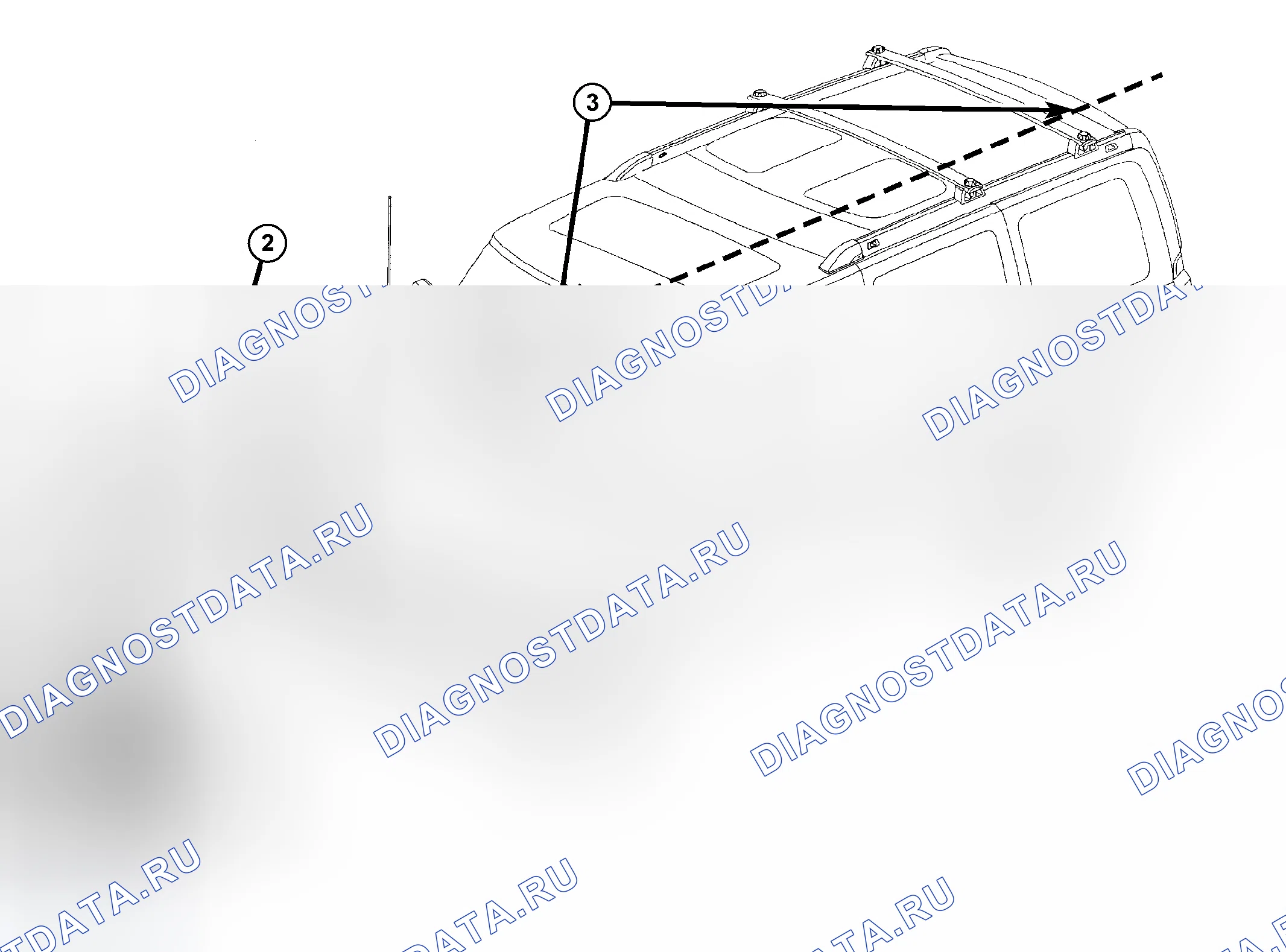 Рис. 7: УСТАНОВКА ПРИЦЕЛЬНОЙ ДОСКИ И ШТАТИВА. Jeep Commander I