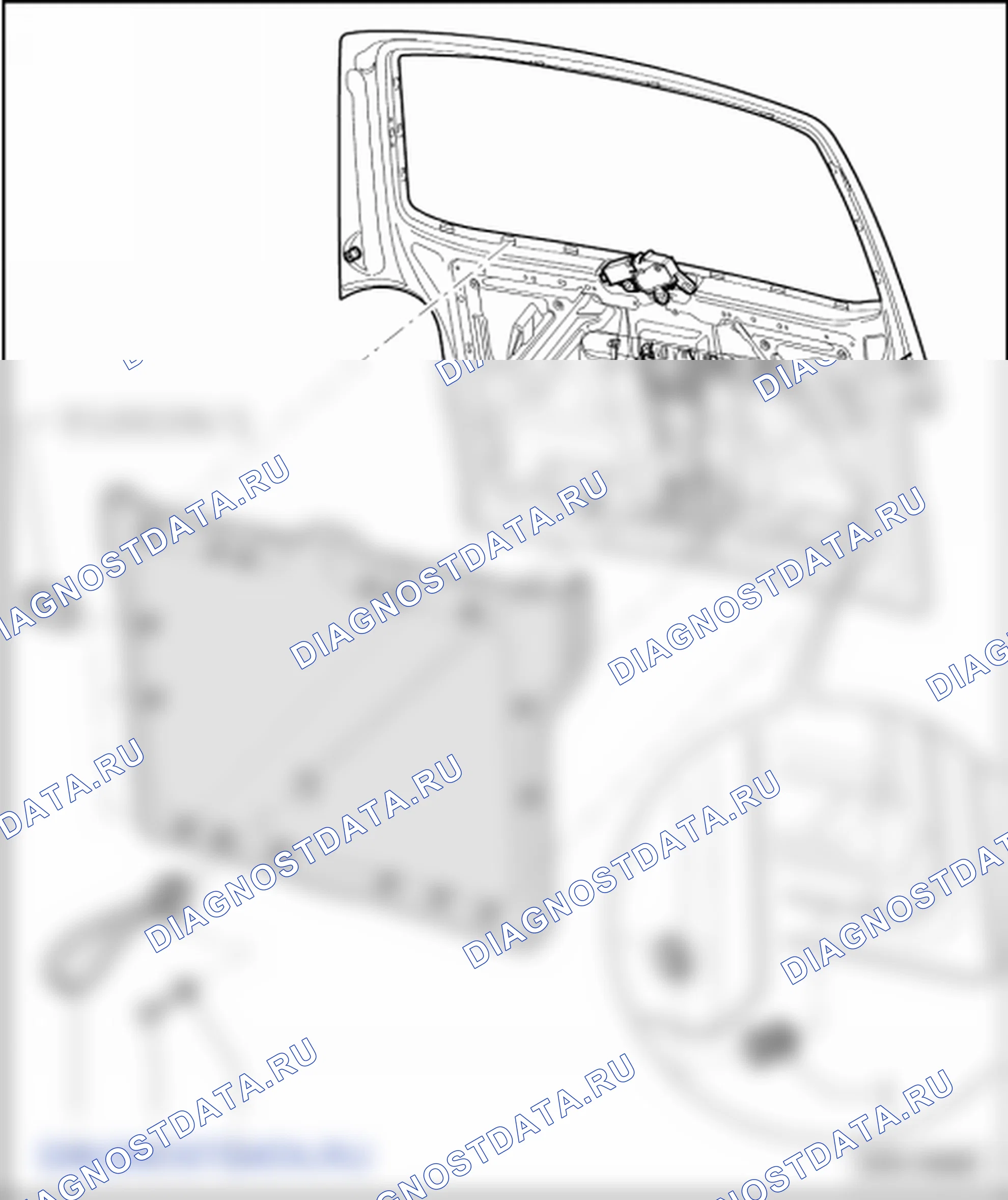 Облицовка и обивка двери багажного отсека. Volkswagen Transporter T5