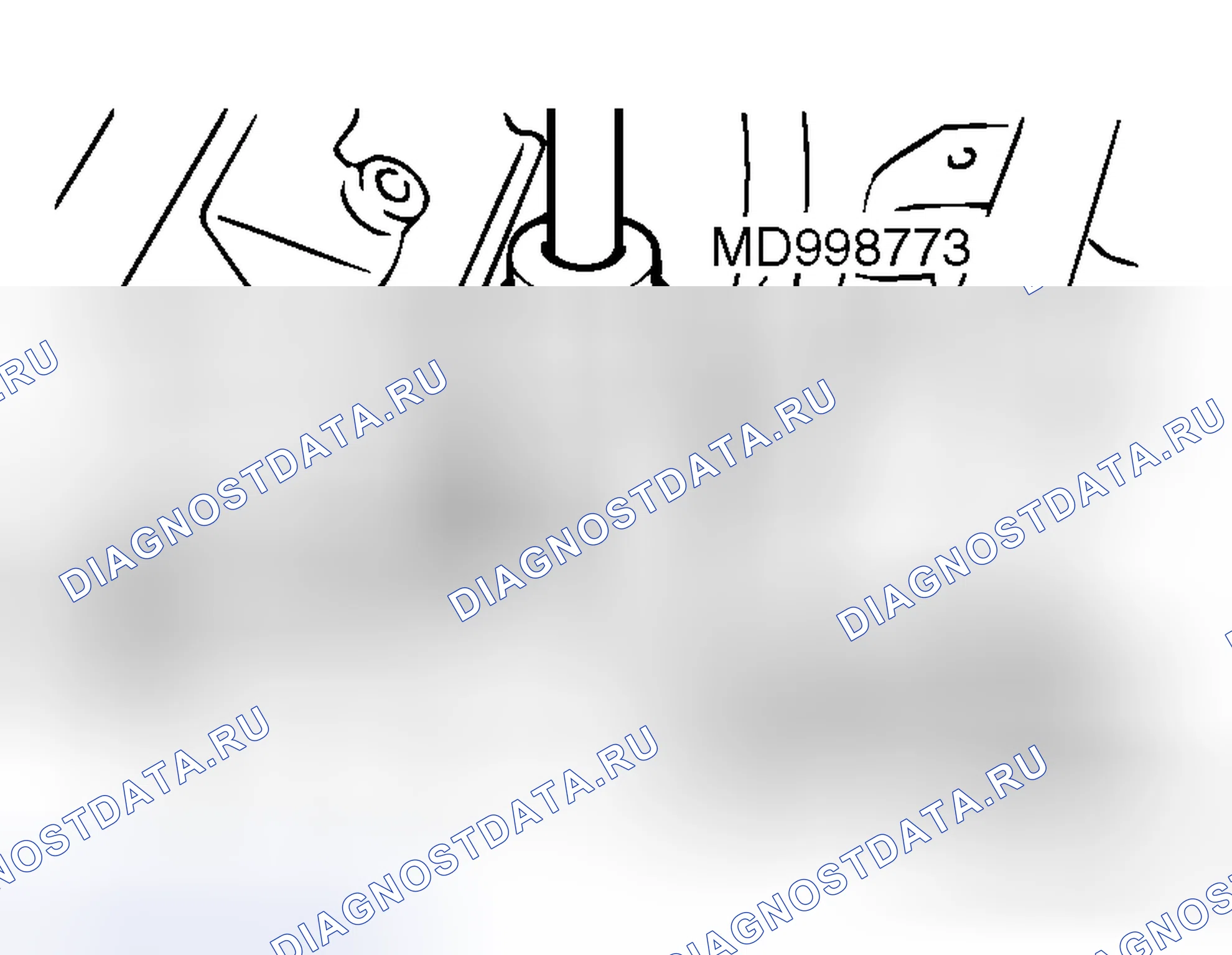 Рис. 5: >> A <<УСТАНОВКА ДАТЧИКА ДЕТОНАЦИИ. Mitsubishi Galant IX рестайлинг