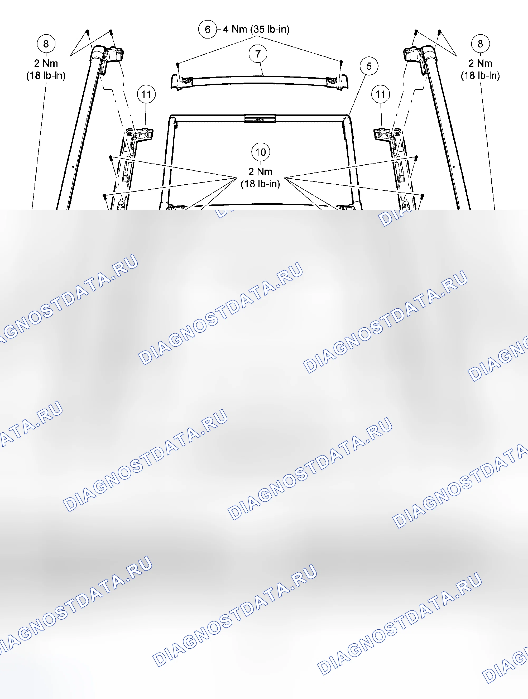 Рис. 18: Кровельный стеллаж. Hyundai Matrix I