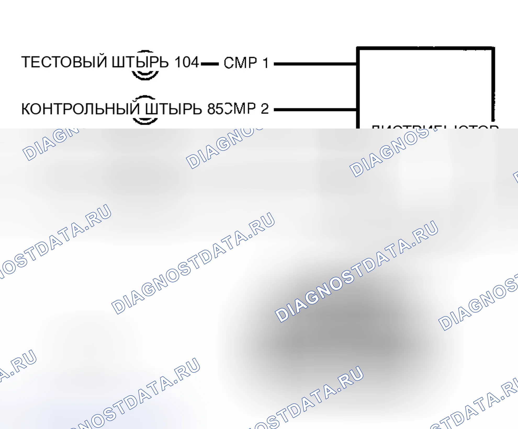 Рис. 125: Испытательные цепи и клеммы датчиков положение распредвала. Hyundai Porter III