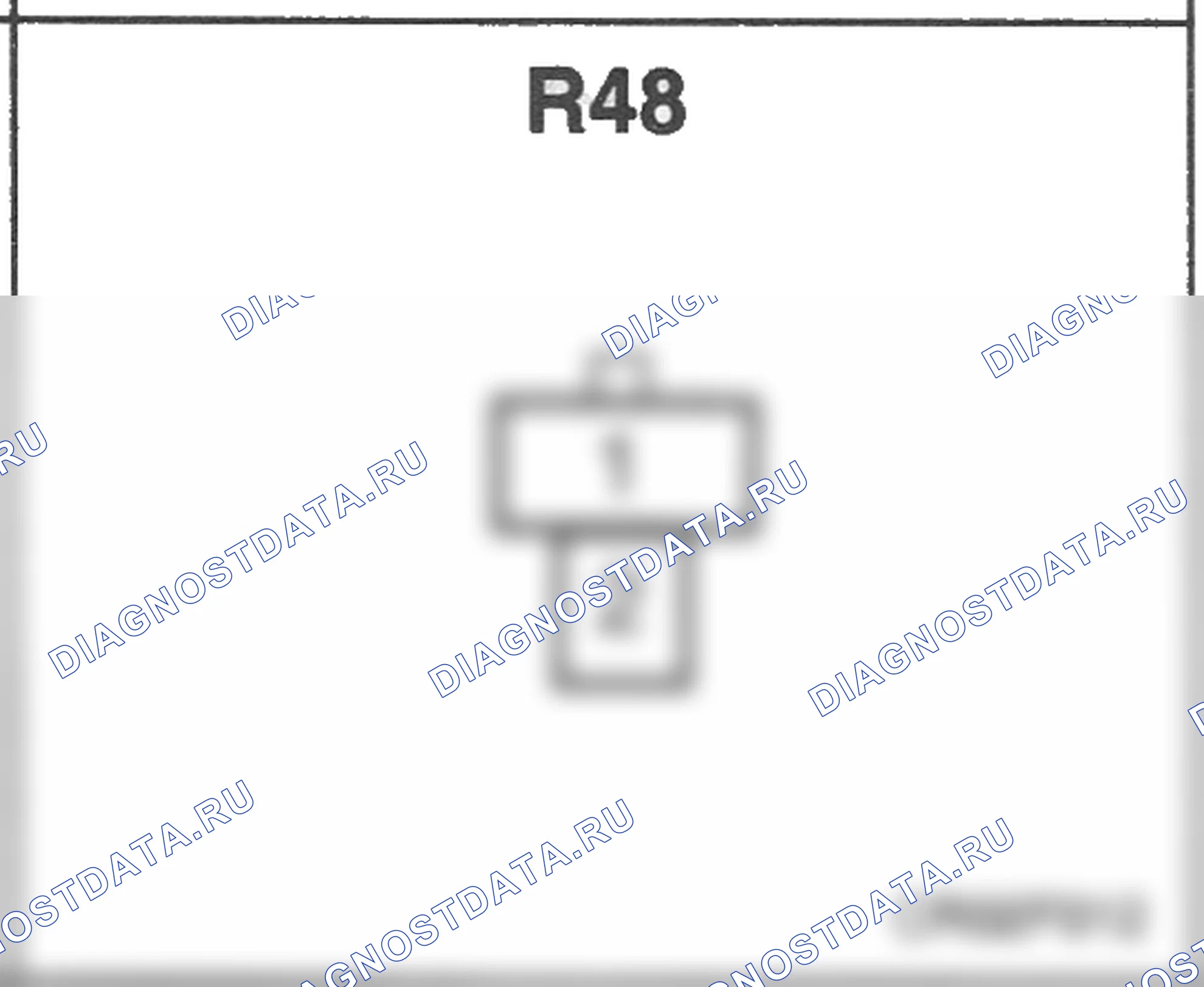 Распиновка разъёма R48 — заднего жгута. Hyundai H-1 A1