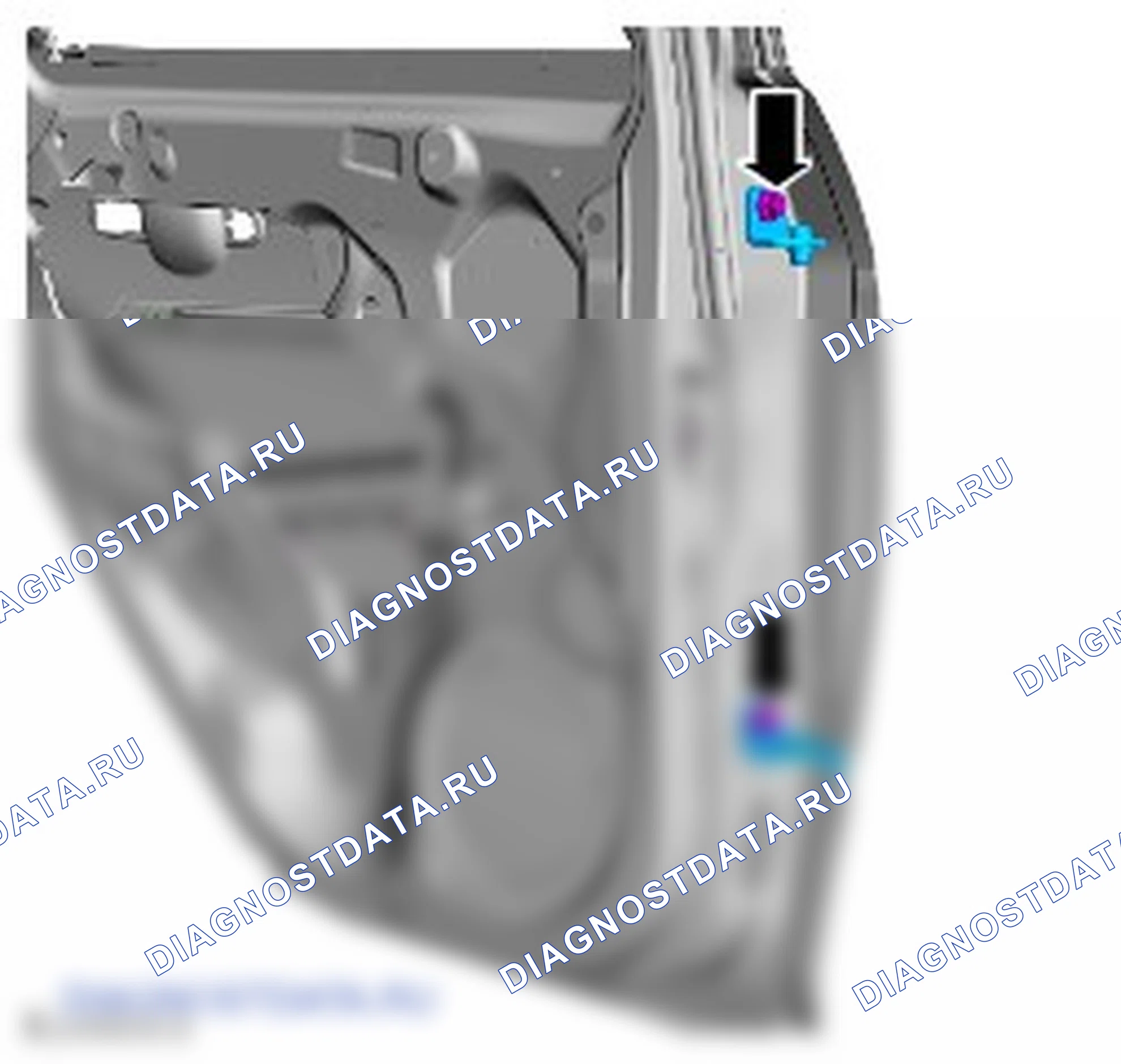 Разборка и сборка задней двери. Ford Focus Electric I