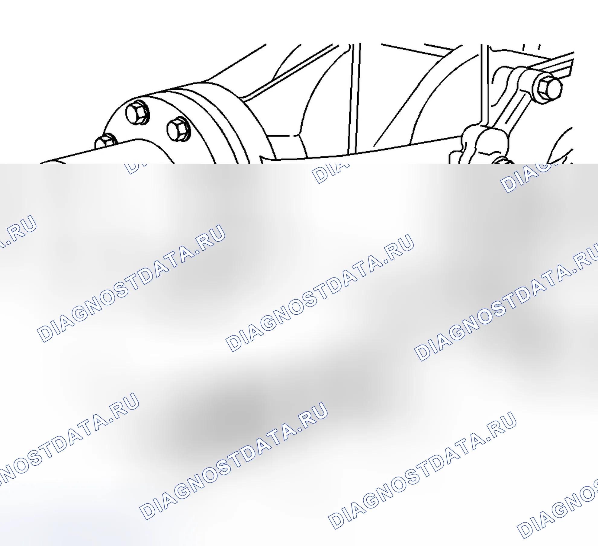 Рис. 17: Виды компонентов заднего моста. Buick Rendezvous I