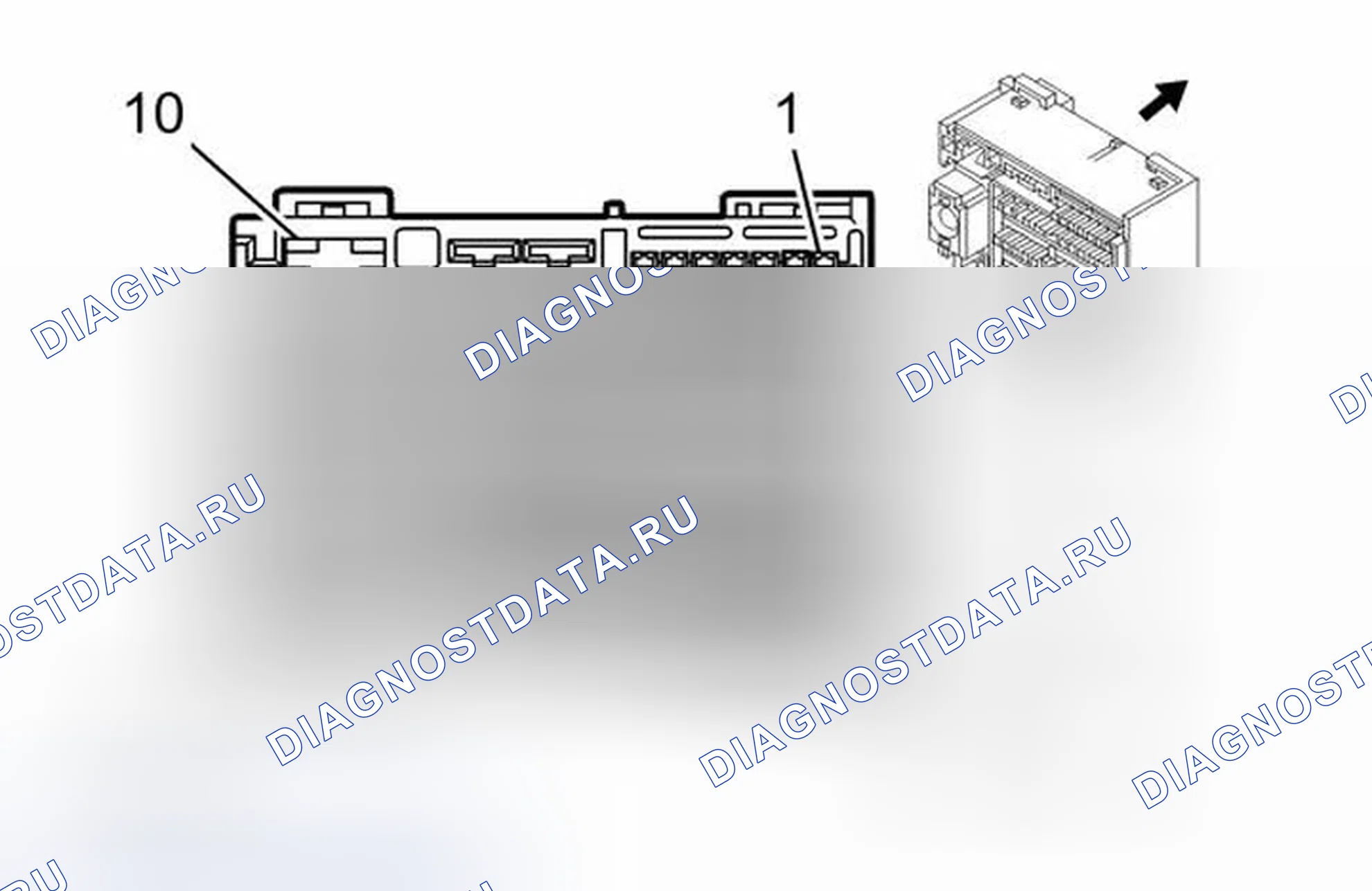 Рис. 6: Блок предохранителей - Underhood X3. Chevrolet Traverse I