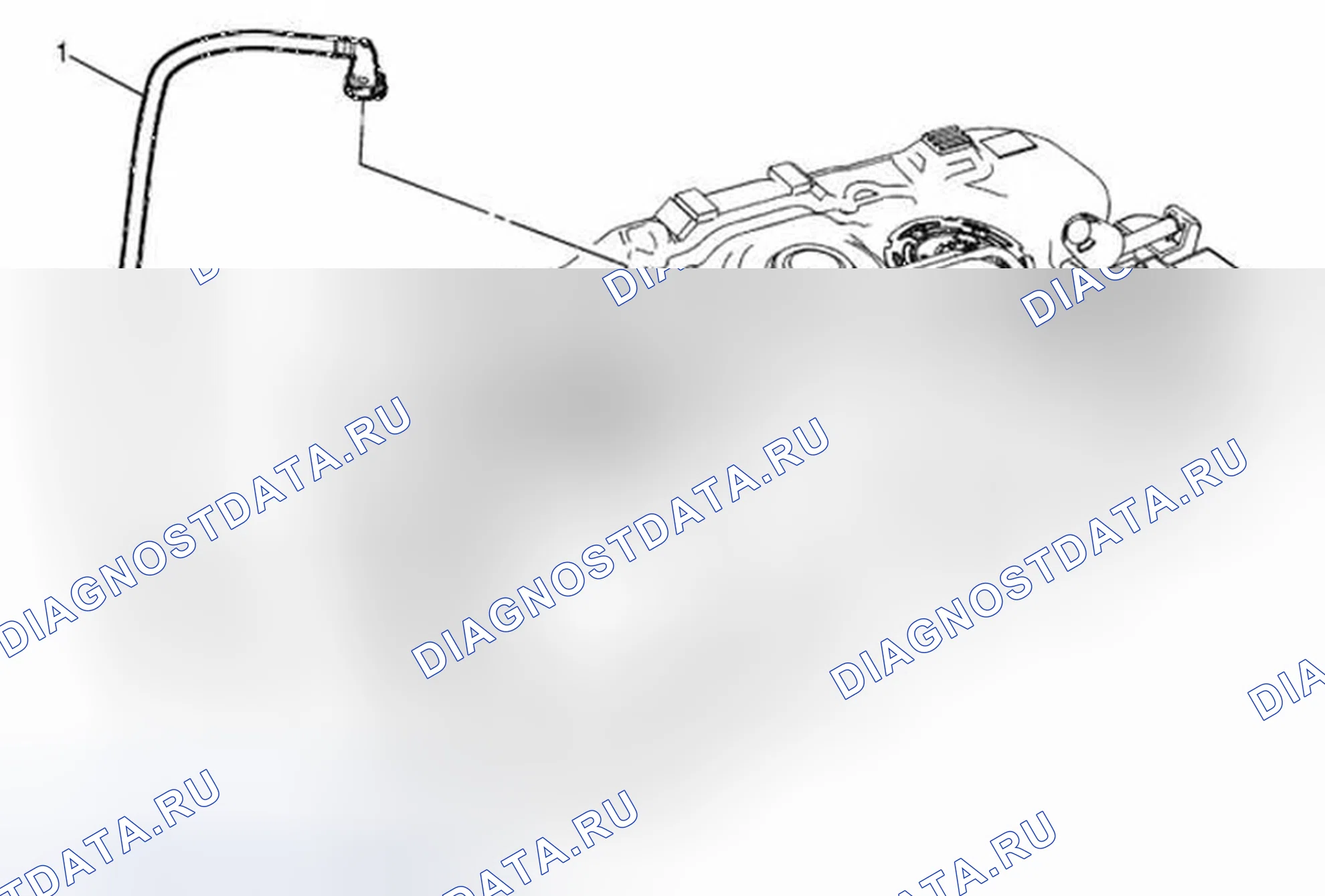 Рис. 3: Замена топливоподающей трубы (в баке AWD). Buick Encore I