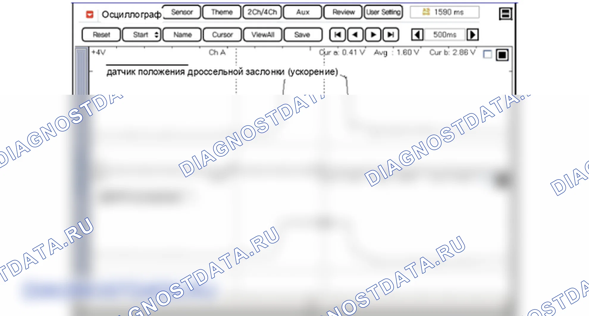 Анализ формы сигнала и данных — Датчик температуры всасываемого воздуха (IATS). Hyundai i20 GB
