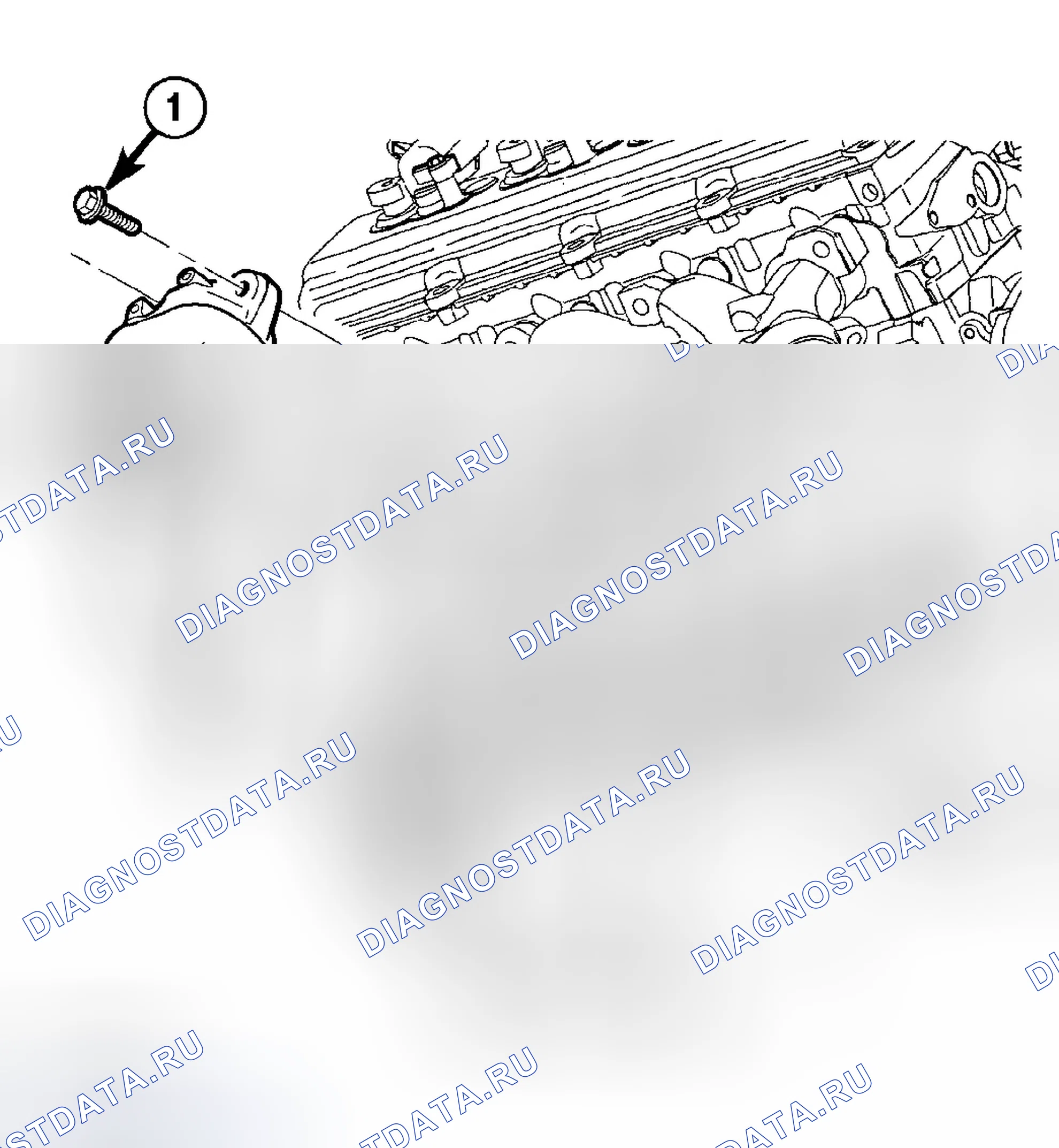 Рис. 412: ВЫПУСКНОЙ КОЛЛЕКТОР. Dodge Magnum I