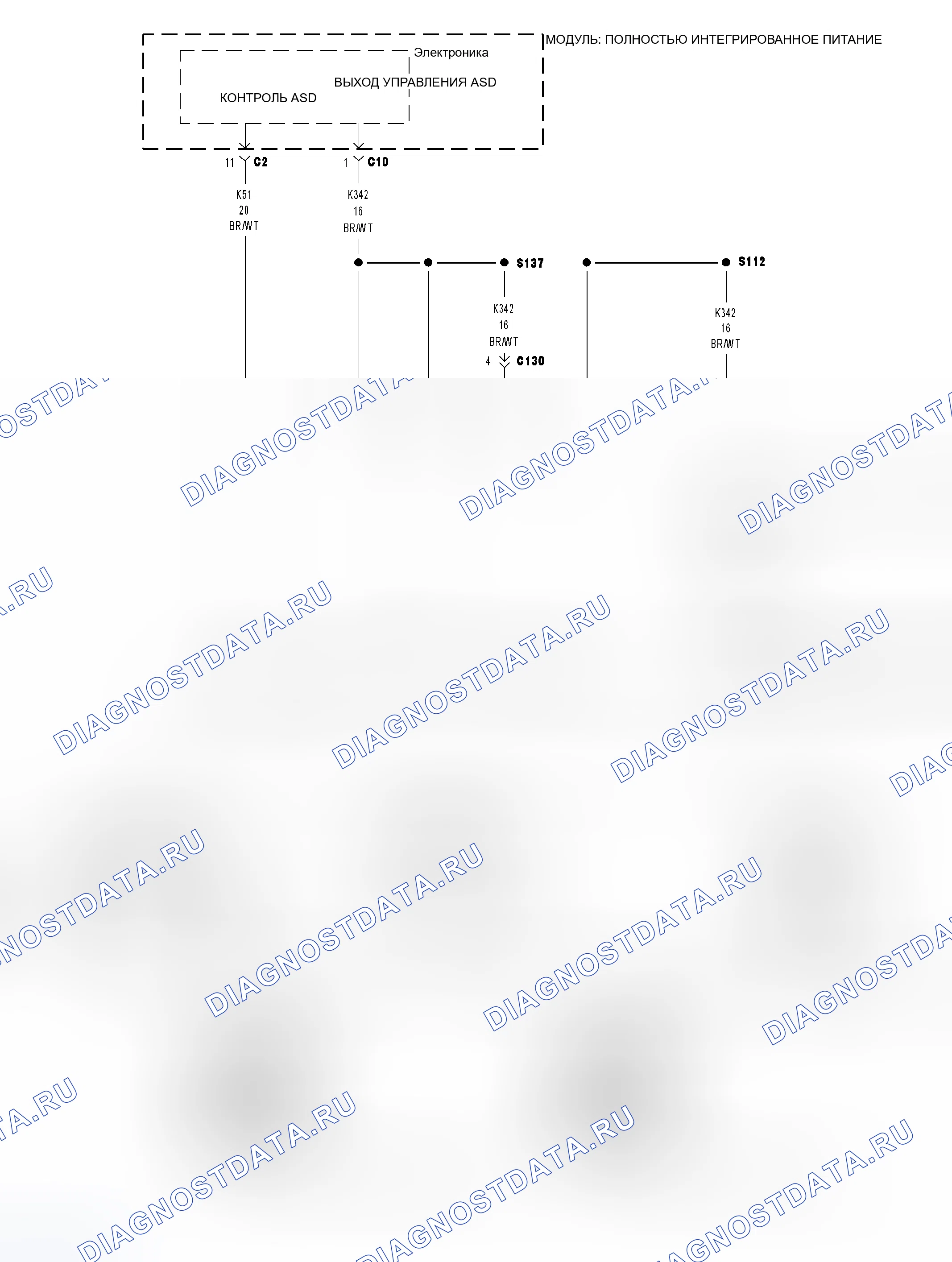 Рис. 173: Принципиальная схема. Dodge Cab & Chassis R3500 HD transition