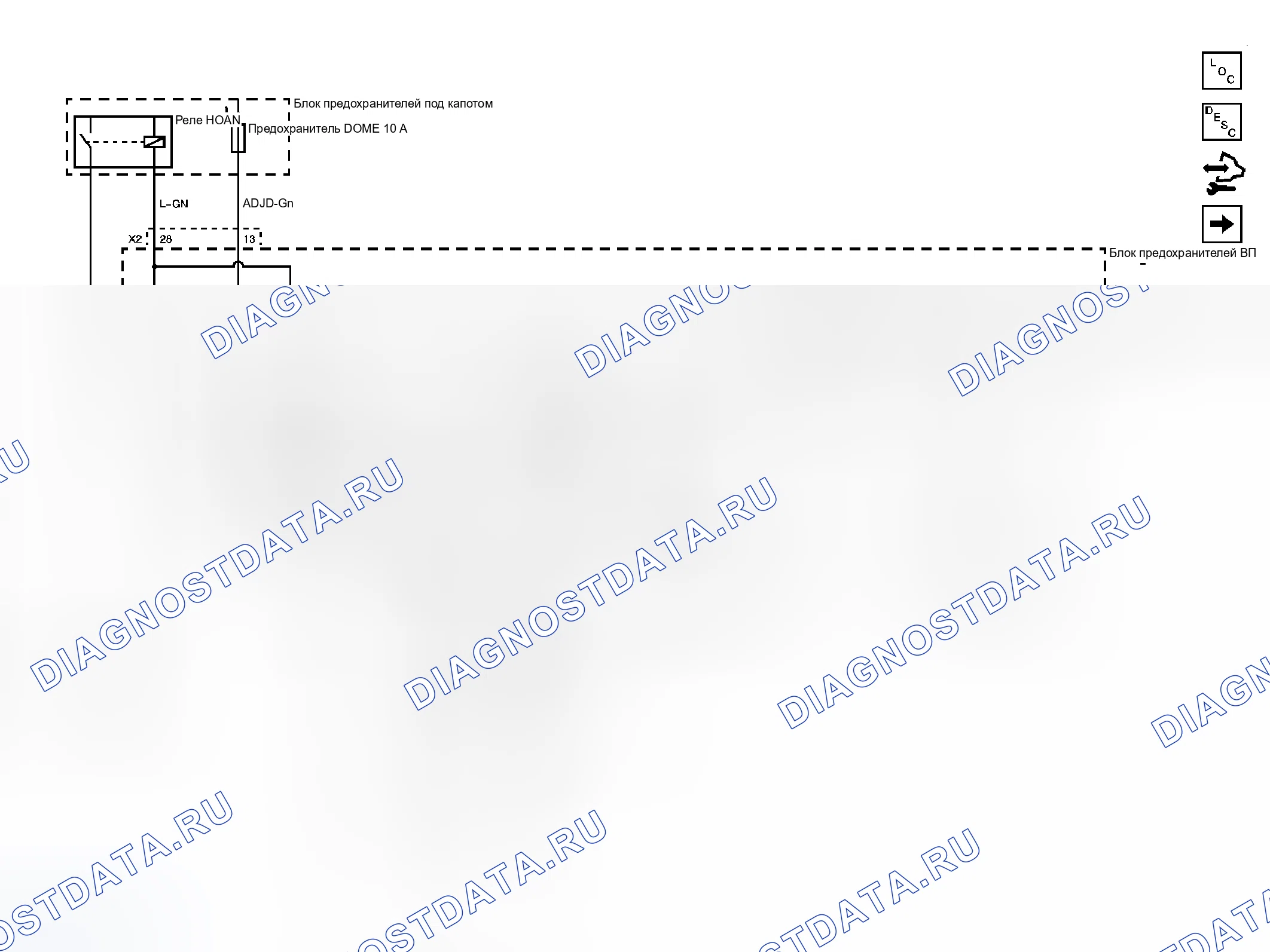 Рис. 3: Схема удаленной функции. Kia Ceed JD