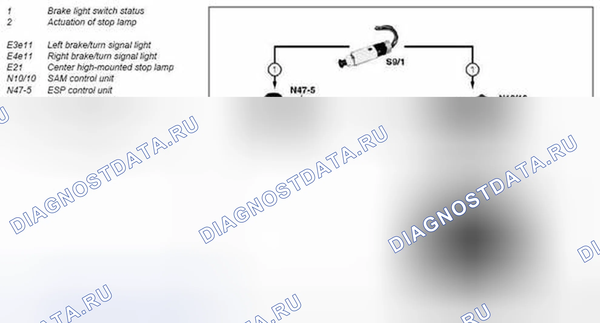 Рис. 292: Включение стоп-сигнала, функция - GF82.10-P-3010MCU. Kia Soul I