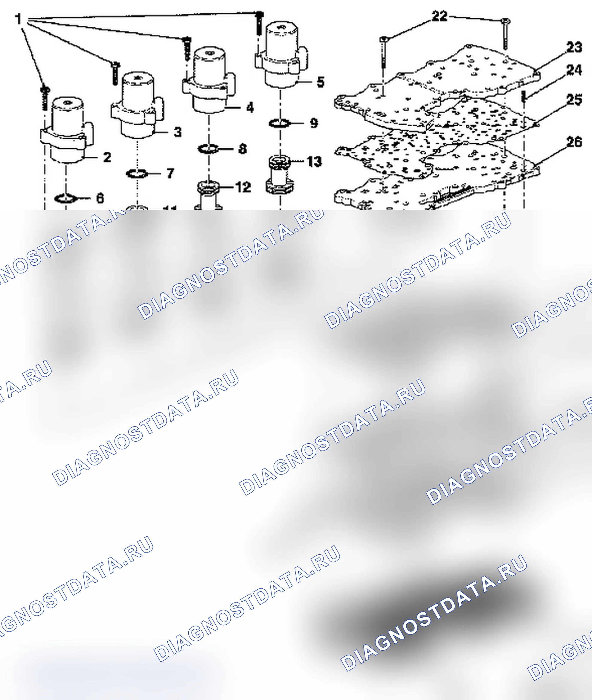 Корпус клапана. Opel Omega B