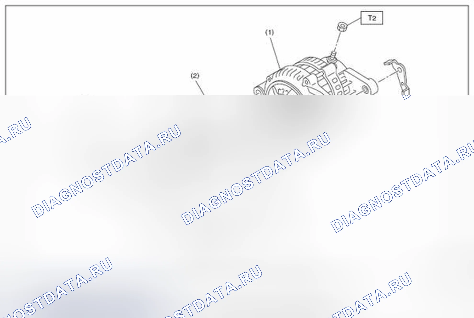 Рис. 69: КРОНШТЕЙН ГЕНЕРАТОРА. Subaru Outback BR рестайлинг