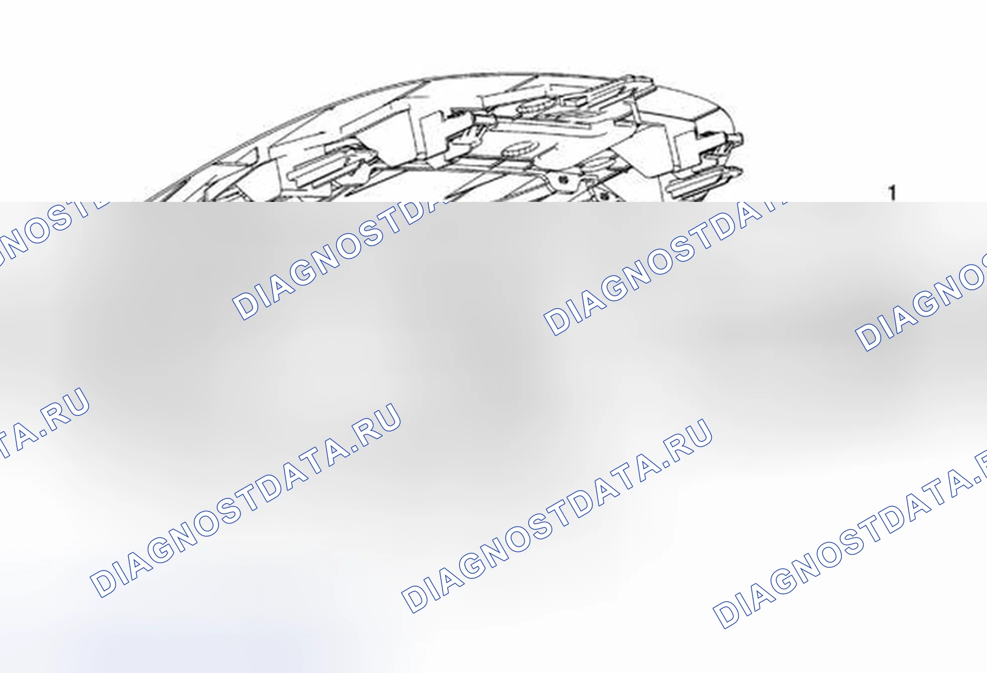 Рис. 7: Замена дисплея информации о водителе (Ufd). Chevrolet Orlando I