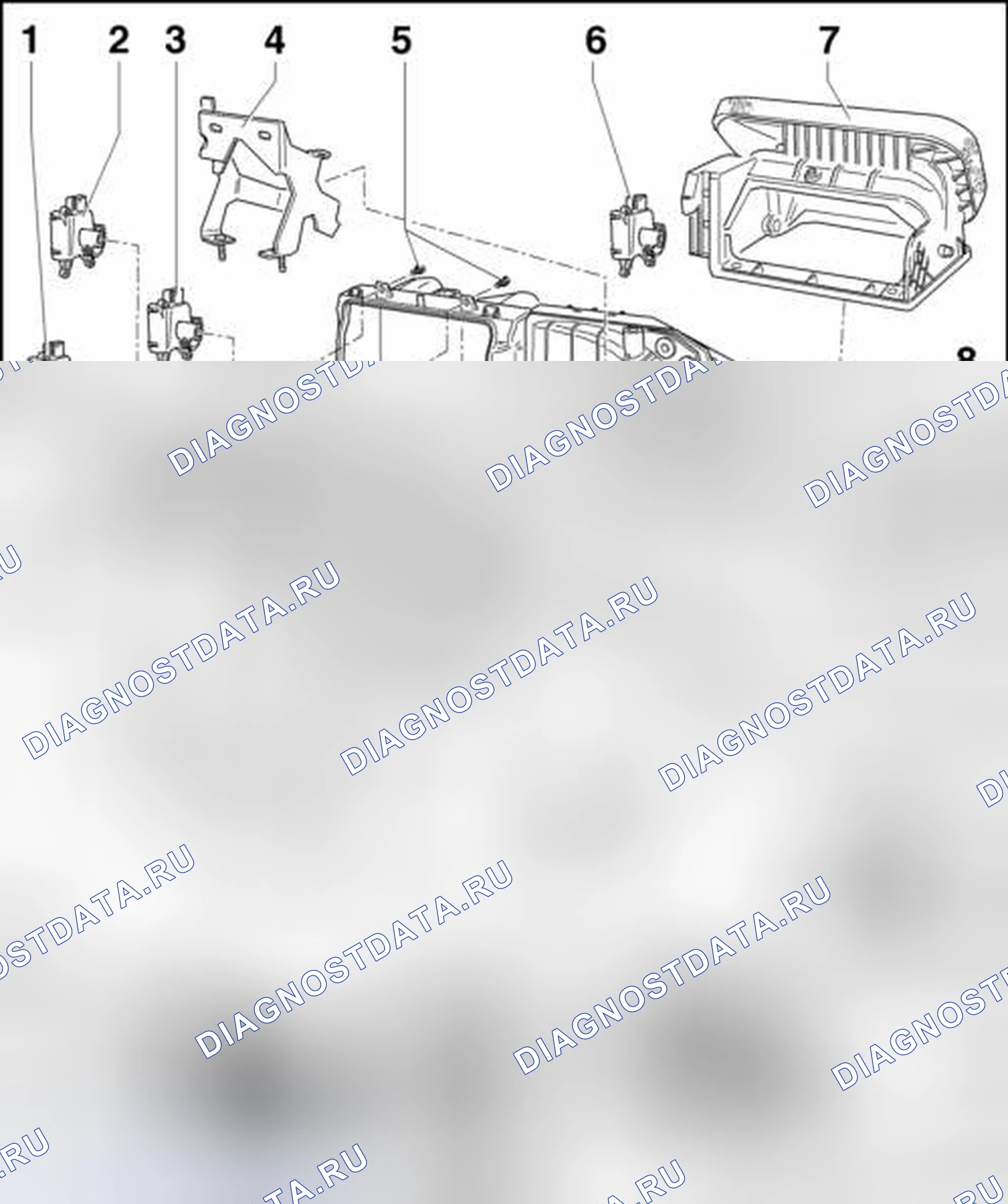 Рис. 50: БЛОК ОБОГРЕВА И КОНДИЦИОНИРОВАНИЯ ВОЗДУХА, CLIMATRONIC. Volkswagen Tiguan I