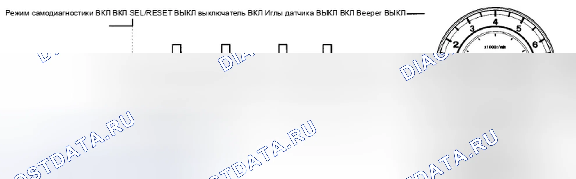 Рис. 12: Проверка схемы привода датчика. Honda Accord VIII