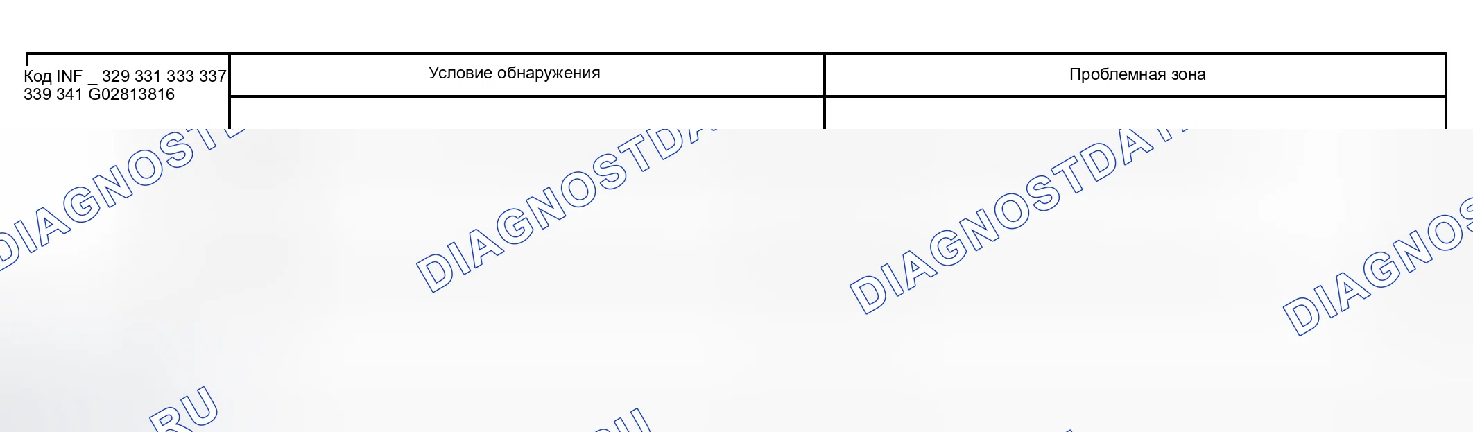 Рис. 149: расшифровка кода ошибки P3125 Информационный код 329 331 333 337 339 341 Диаграмма. Toyota Prius I рестайлинг