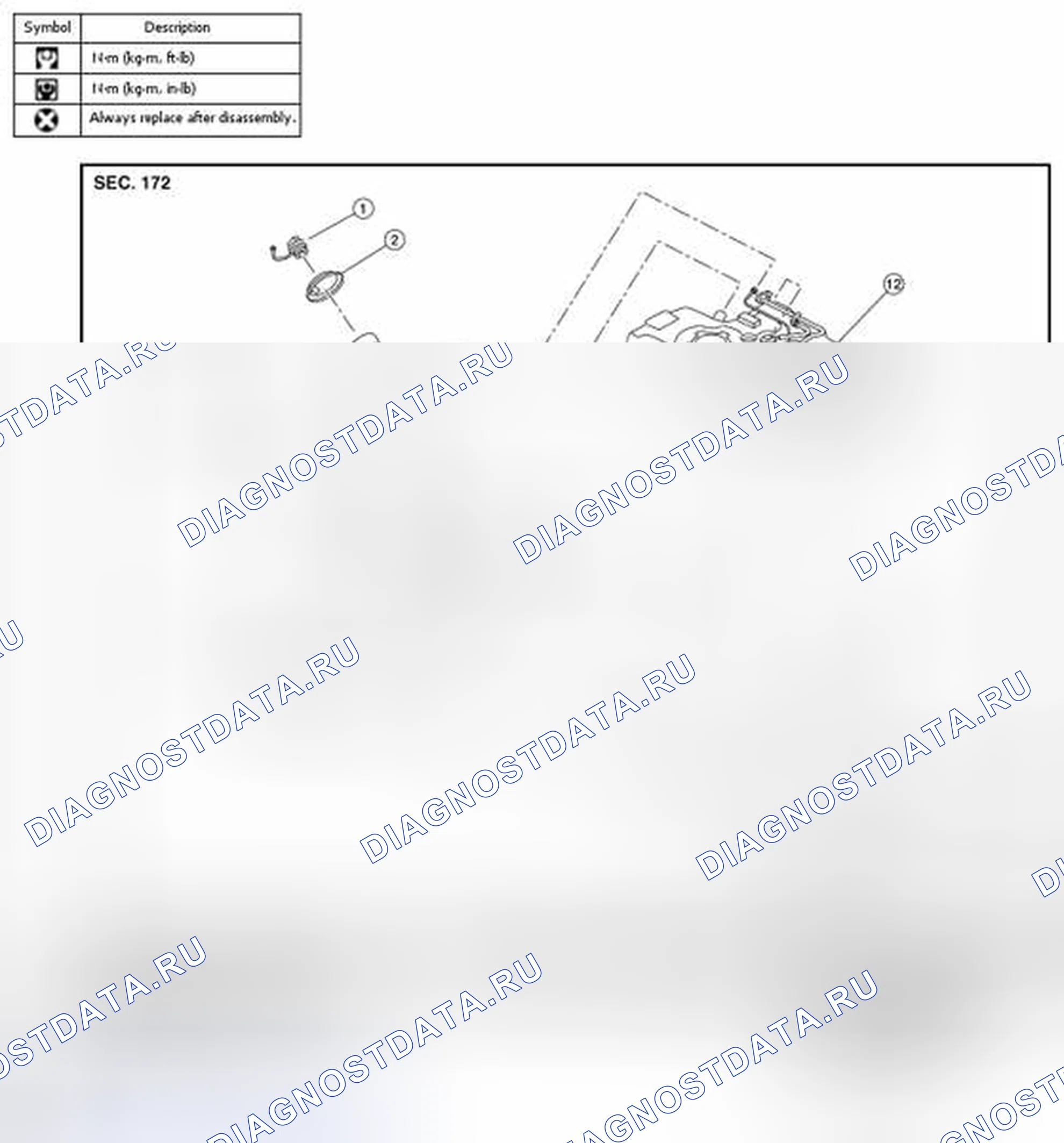 Рис. 6: AWD - разнесенный вид. Nissan Rogue II