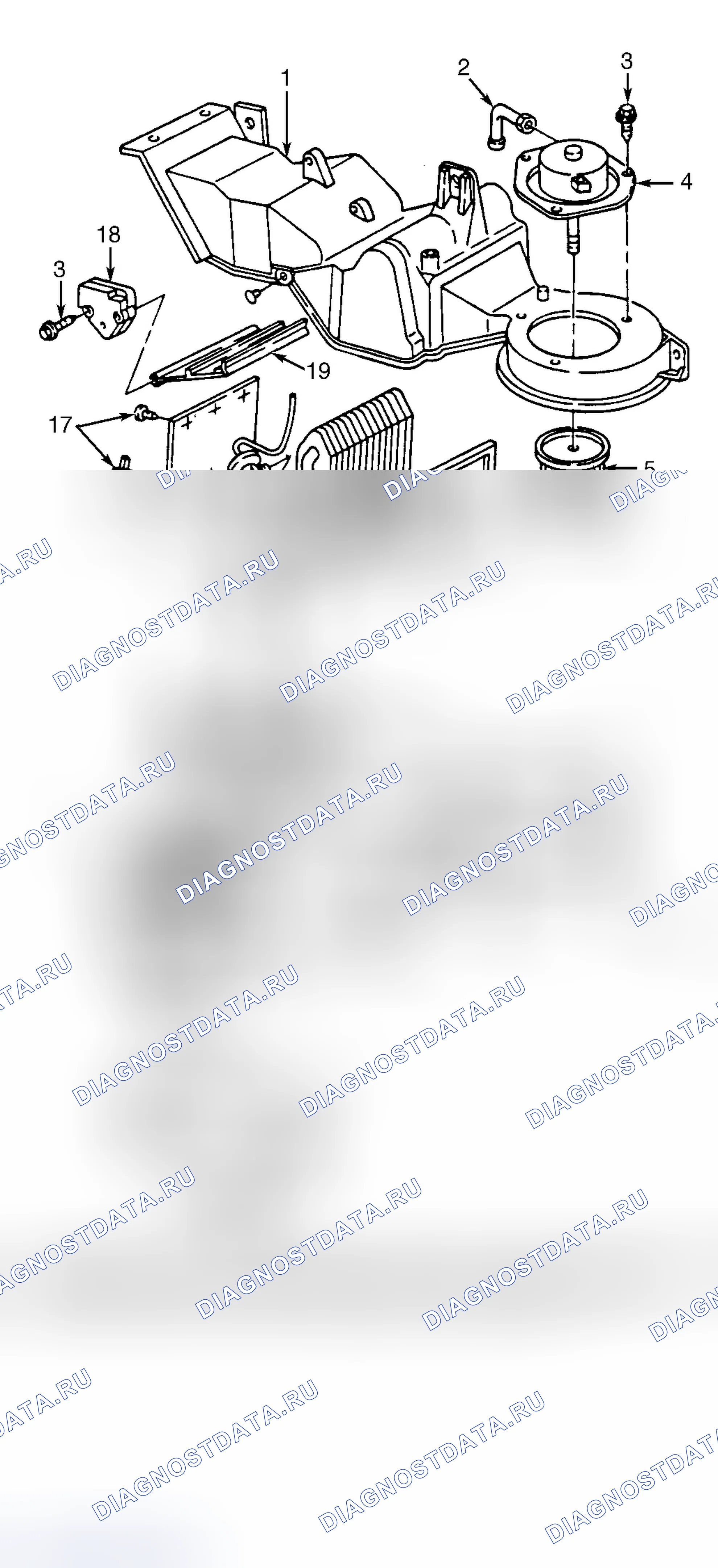 Рис. 17: Демонтаж и монтаж. GMC Cab & Chassis K3500 