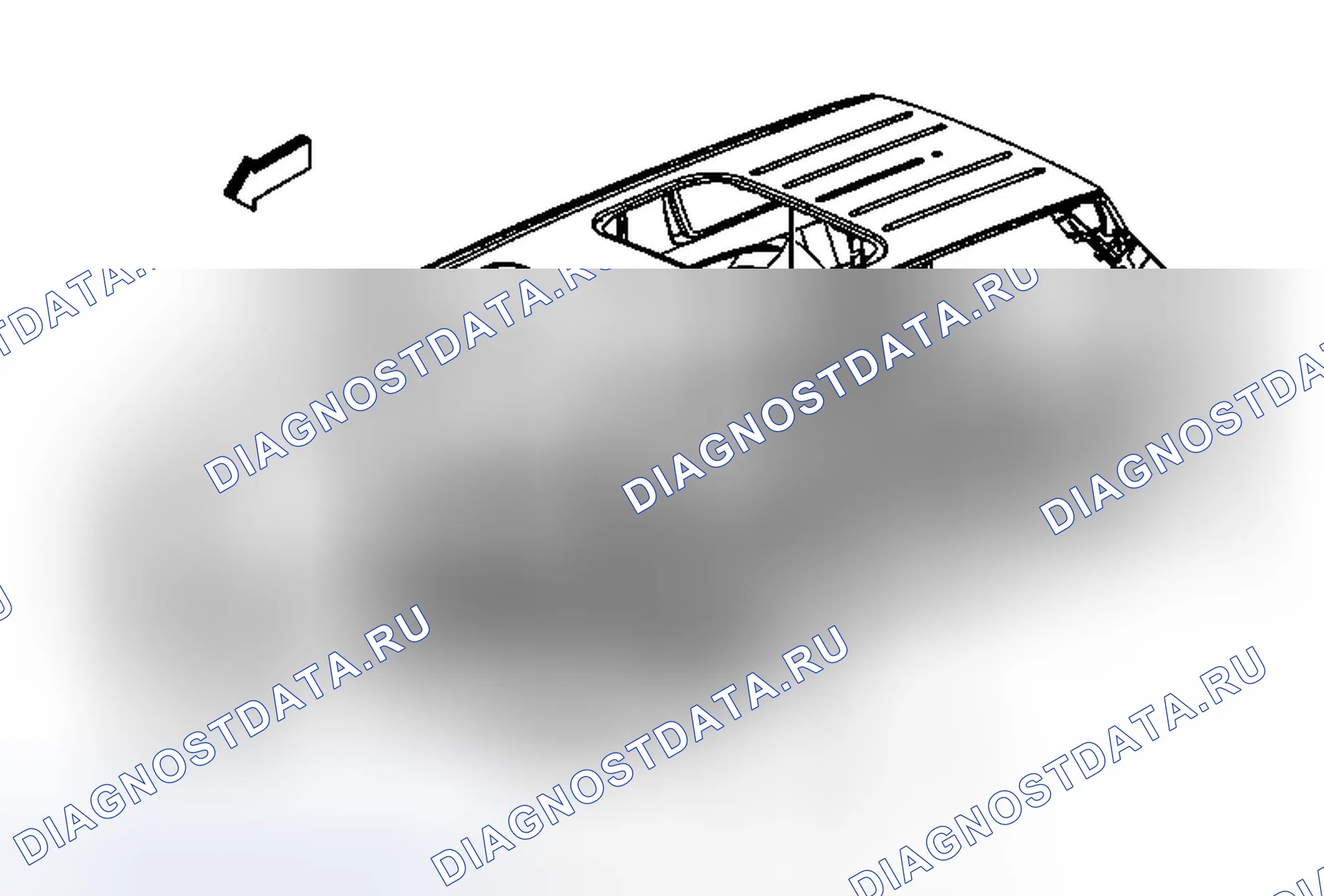 Рис. 8: Замена облицовочной панели. GMC Acadia I рестайлинг