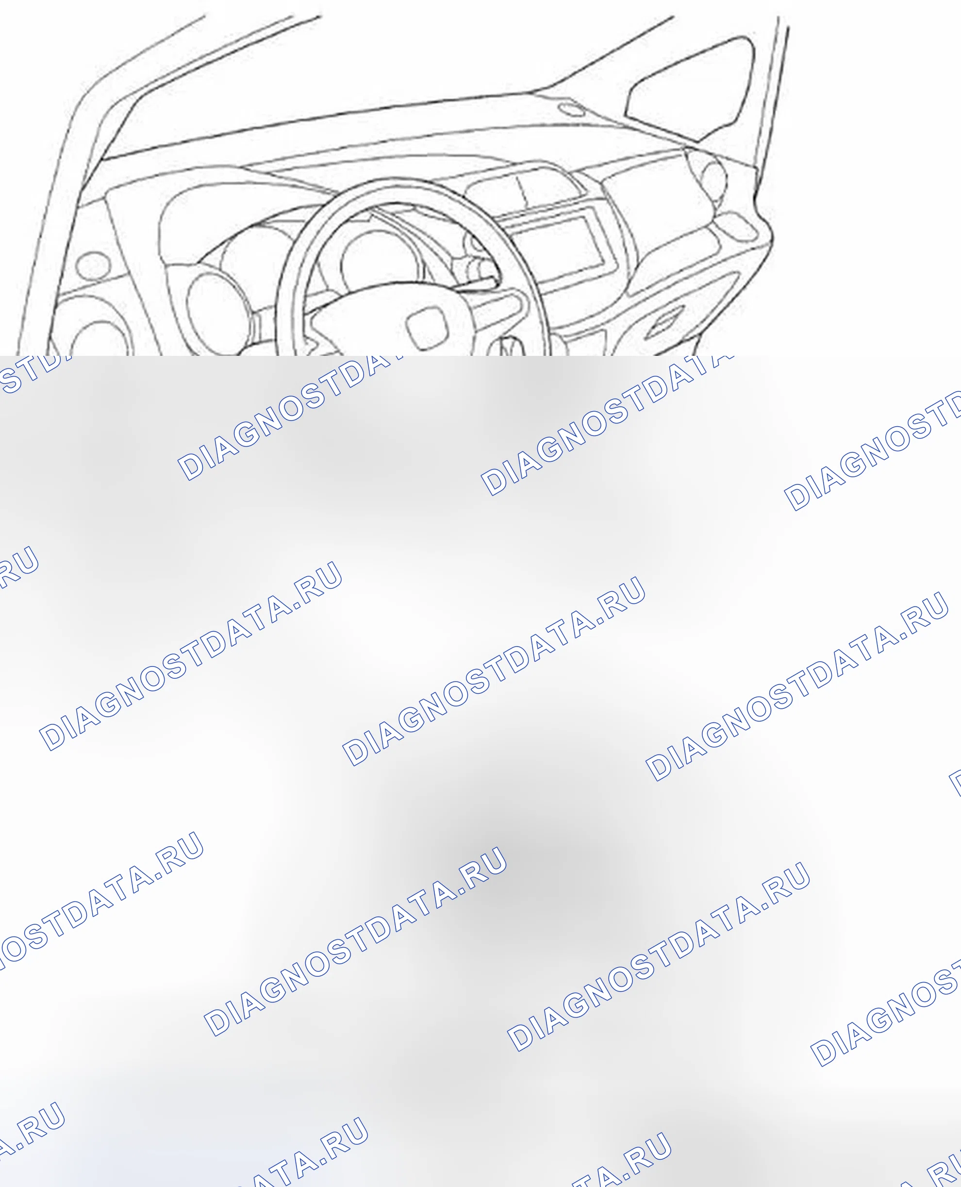 Рис. 1: Указатель расположения компонентов. Honda Fit GE