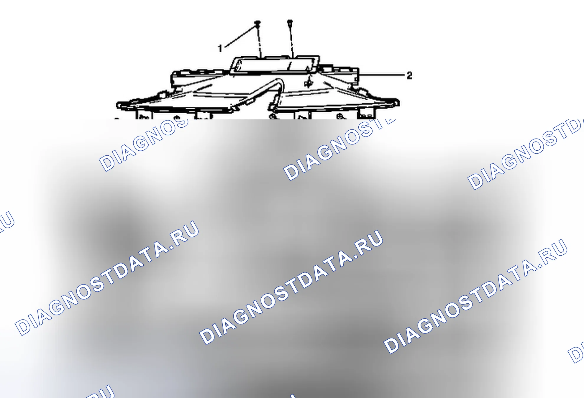 Рис. 25: Замена сопла дефростера лобового стекла. Chevrolet Spark M300