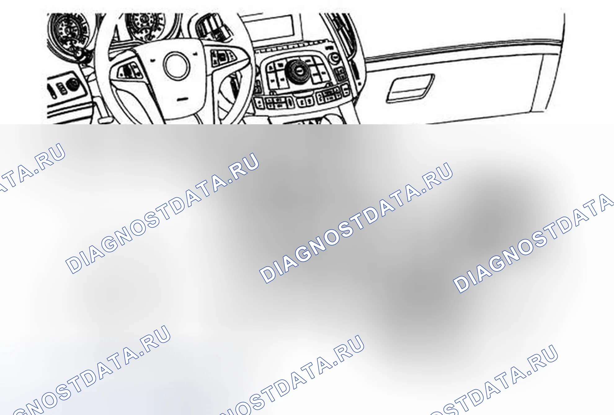 Рис. 70: Замена задней крышки передней напольной консоли - левая сторона. Buick LaCrosse II