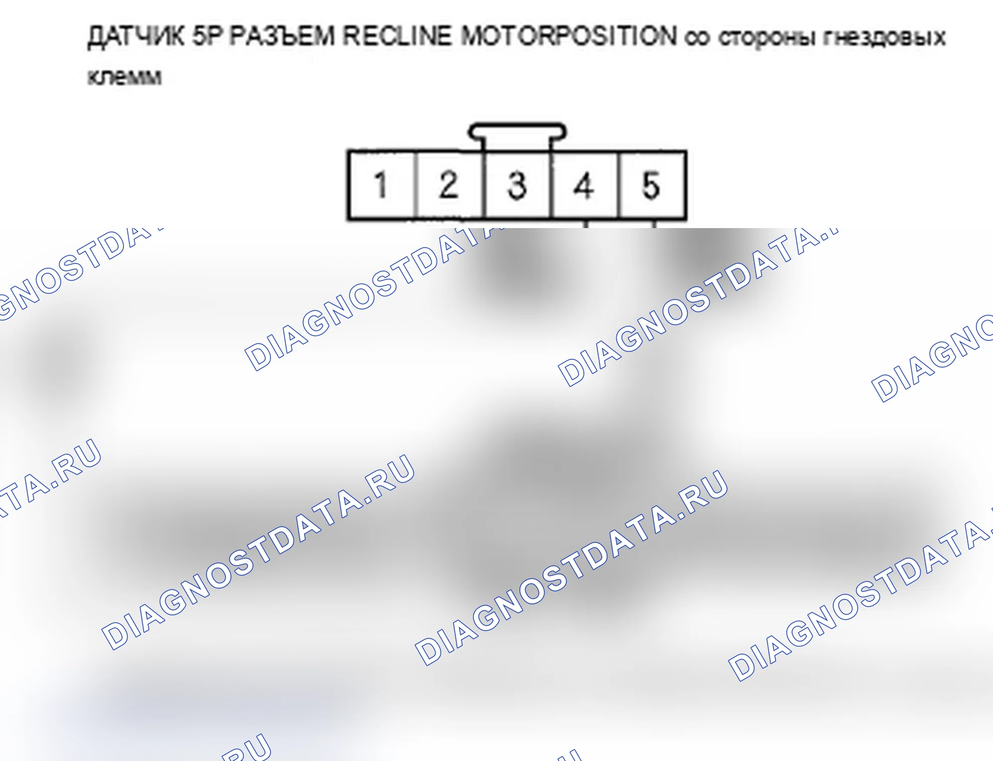 Рис. 37: B1828 расшифровка кода ошибки: ошибка импульса двигателя откидной линии силового кресла. Acura TL IV