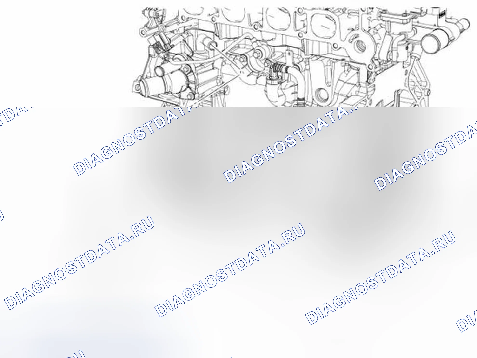 Рис. 2: Обводная труба - 2,5 л. Ford Escape I рестайлинг 2