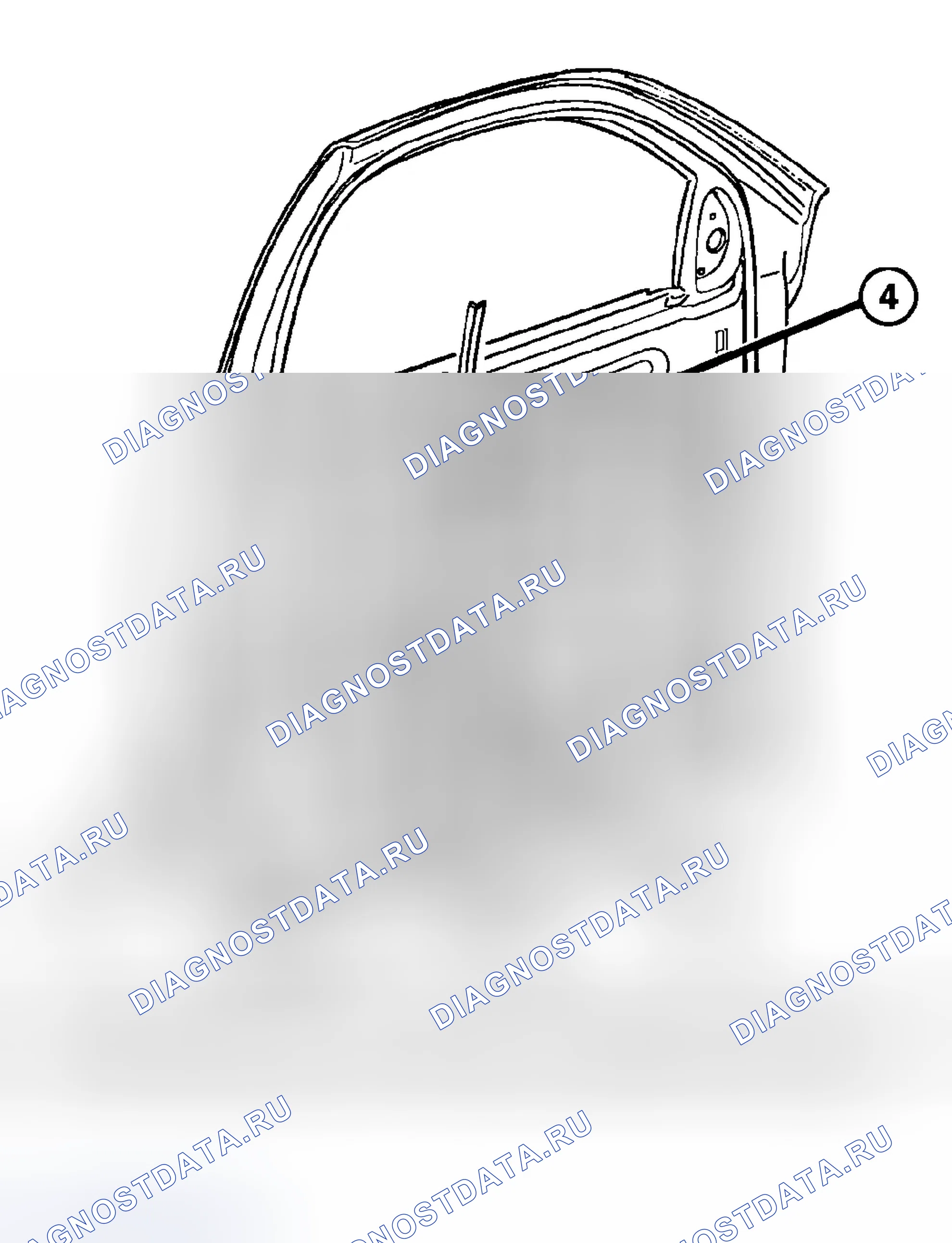 Рис. 17: ПЕРЕДНИЙ РАБОЧИЙ КАНАЛ. Dodge Pickup R1500 