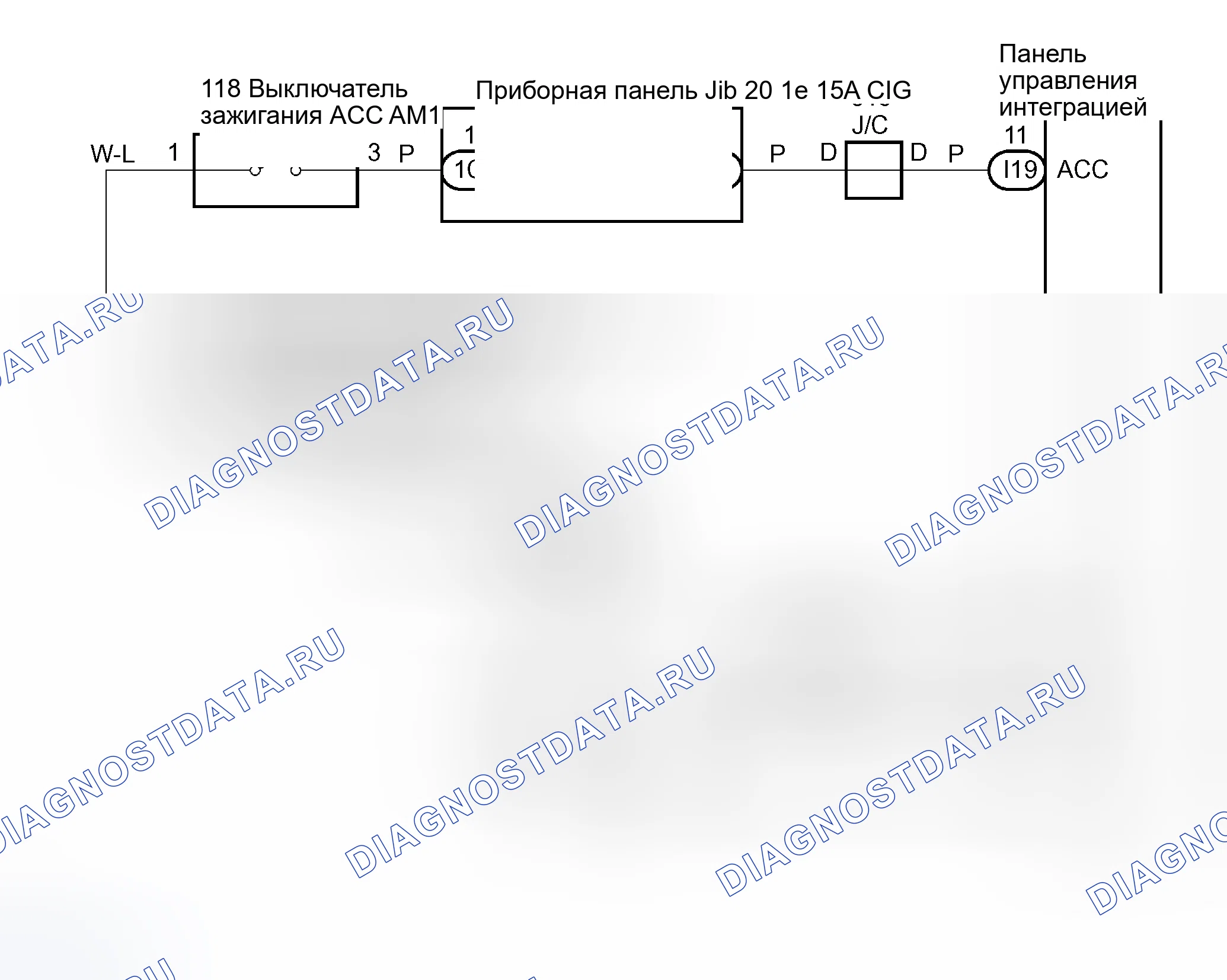 Рис. 101: электросхема. Toyota Sequoia I рестайлинг