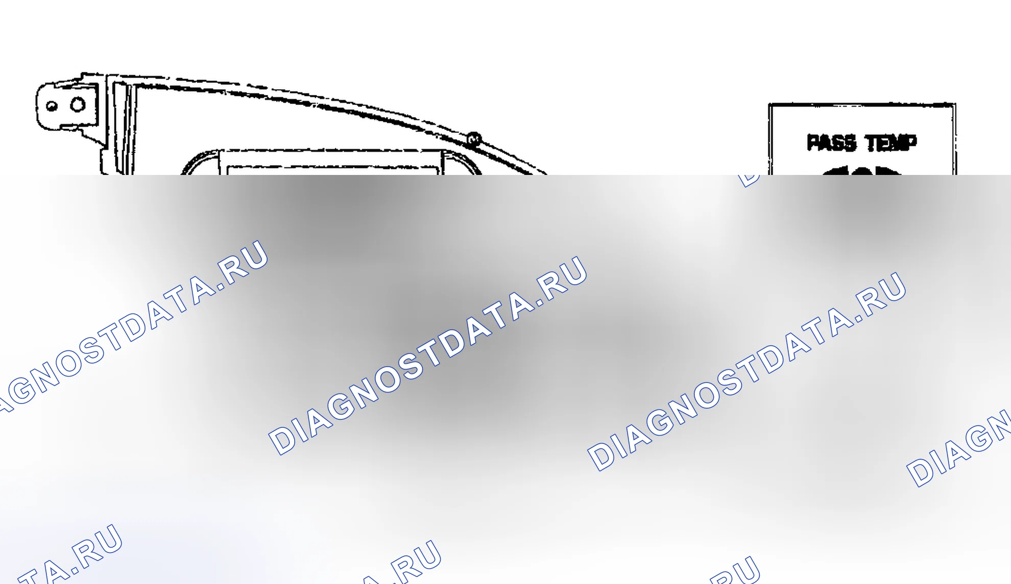 Рис. 8: ПАНЕЛЬ УПРАВЛЕНИЯ кондиционер-отопитель. Oldsmobile Aurora I