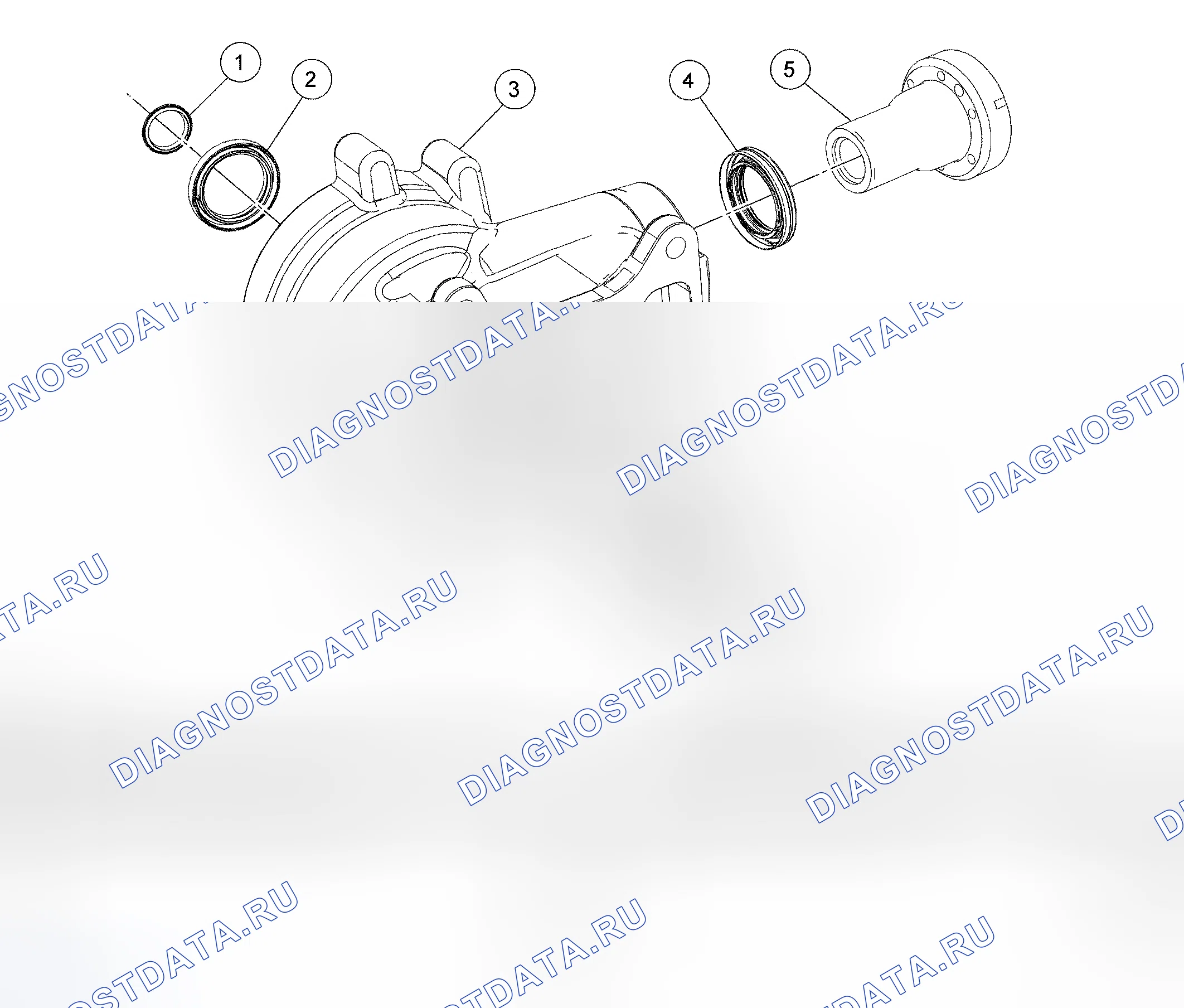 Рис. 1: Блок передачи мощности (БЗТ). Ford Five Hundred I