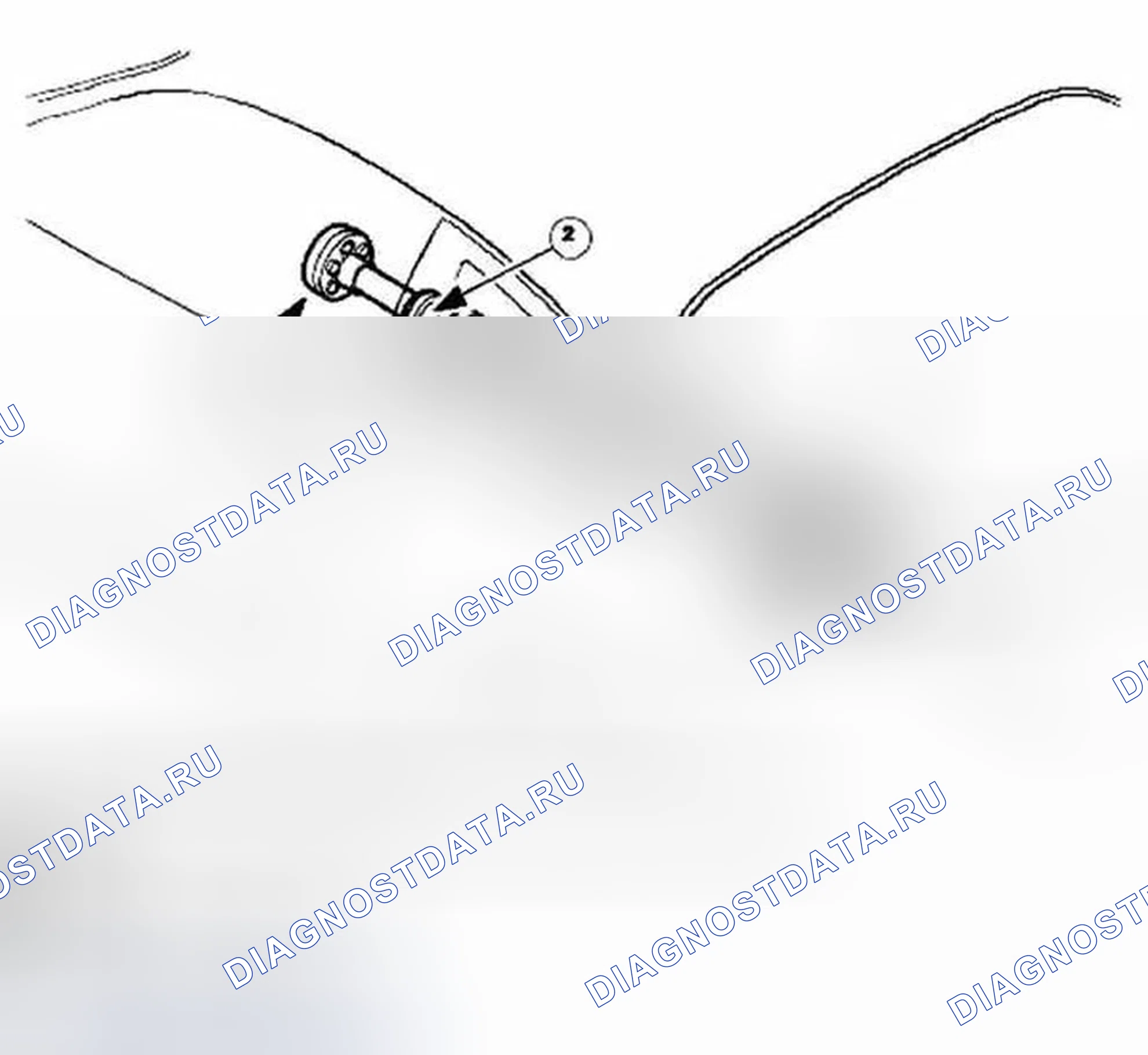Рис. 1: Идентификация компонентов карданного соединения и муфт. Jaguar XKR I