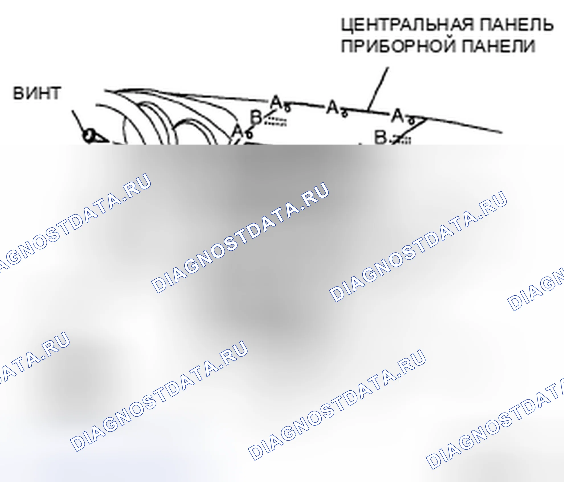 Рис. 31: СНЯТИЕ / УСТАНОВКА ЦЕНТРАЛЬНОЙ ПАНЕЛИ приборной панели. Honda CR-V IV
