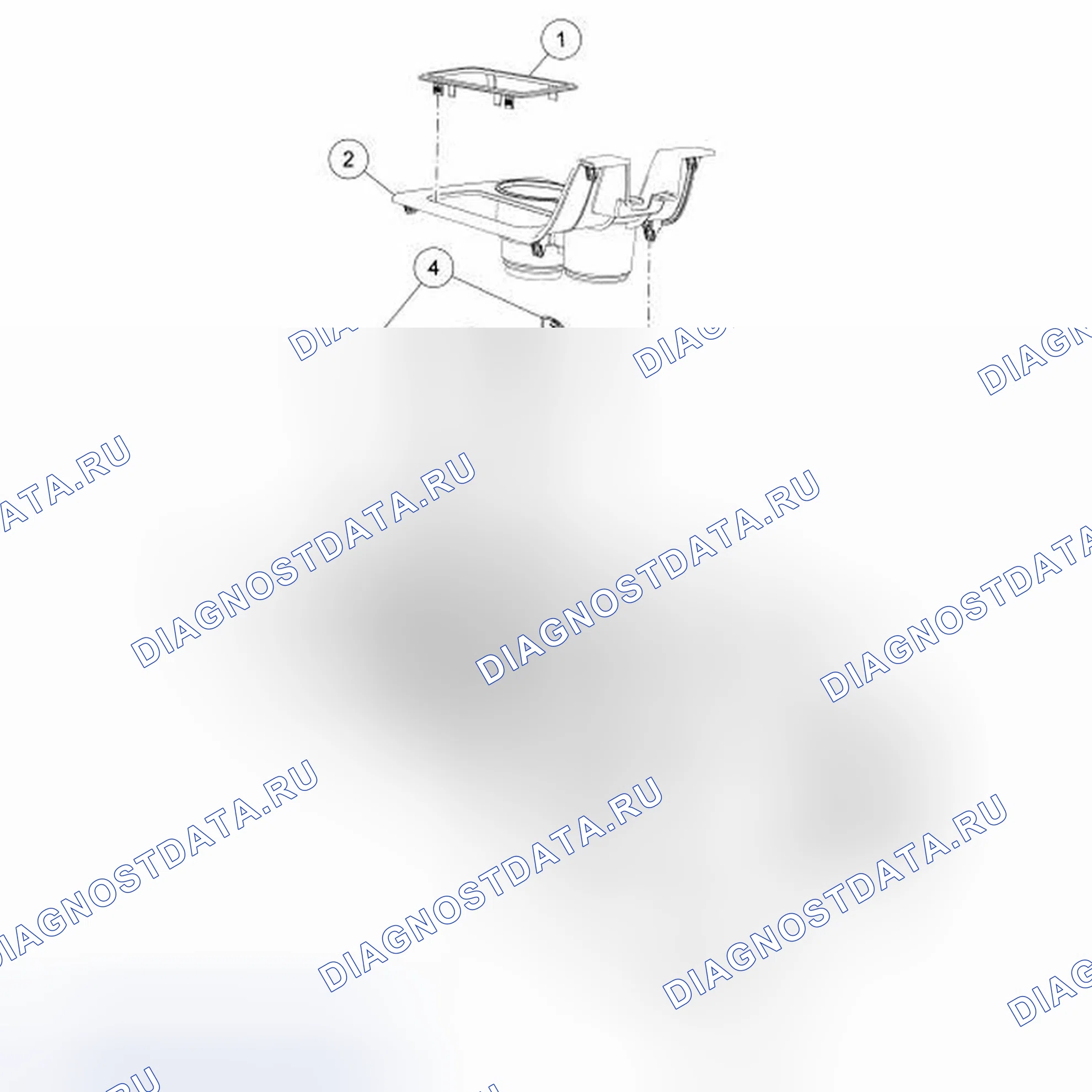 Рис. 8: Ручка рычага селектора. Ford Edge I