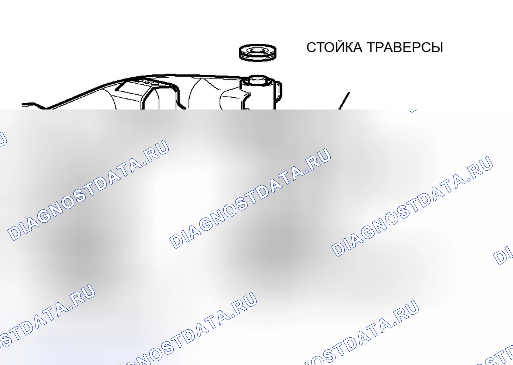 Рис. 26: > > B < < УСТАНОВКА ГАЙКИ ОПОРЫ / ТРАВЕРСЫ. Mitsubishi Endeavor I