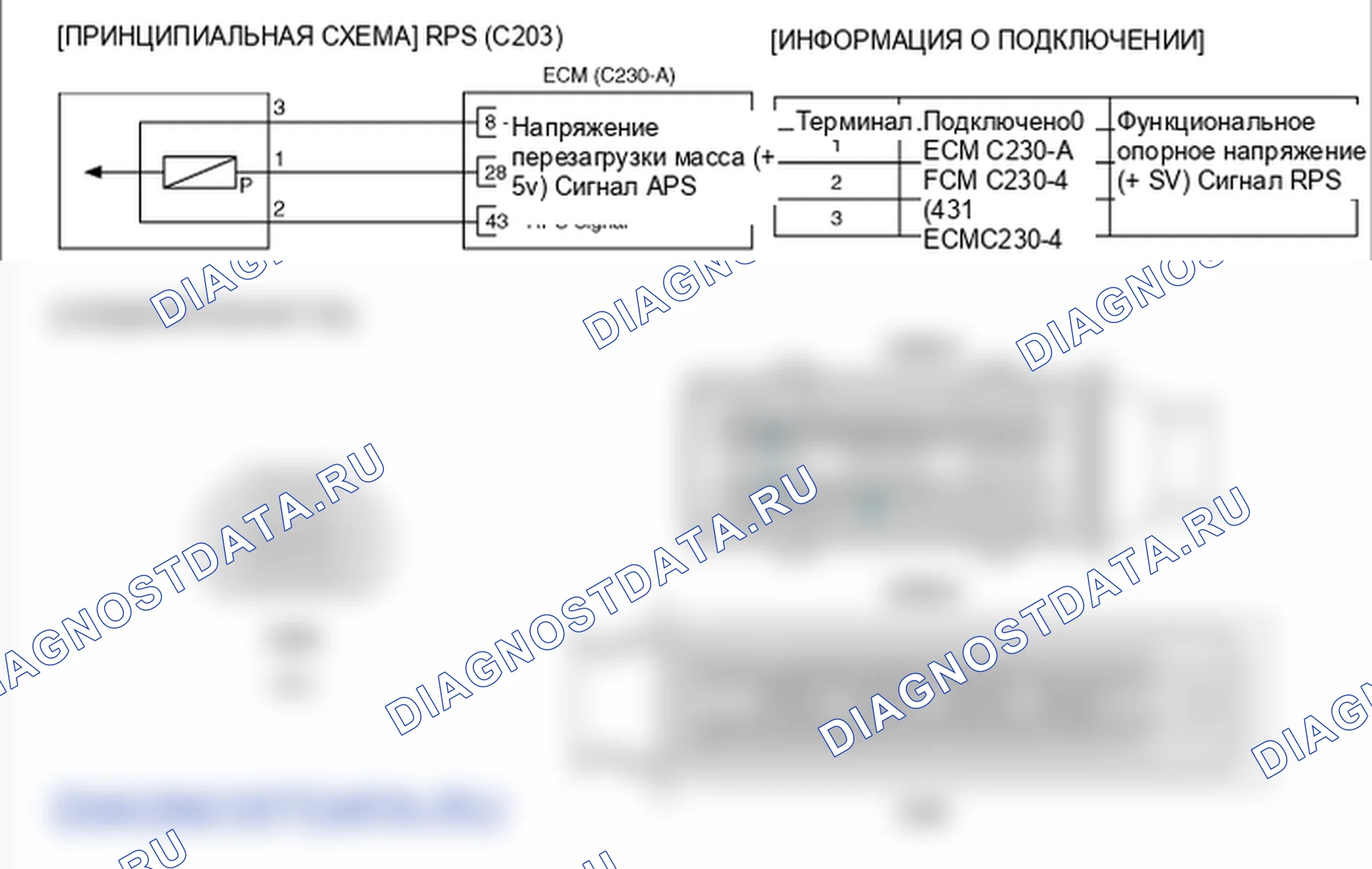Фрагмент электросхемы: P0653. Hyundai Santa Fe CM