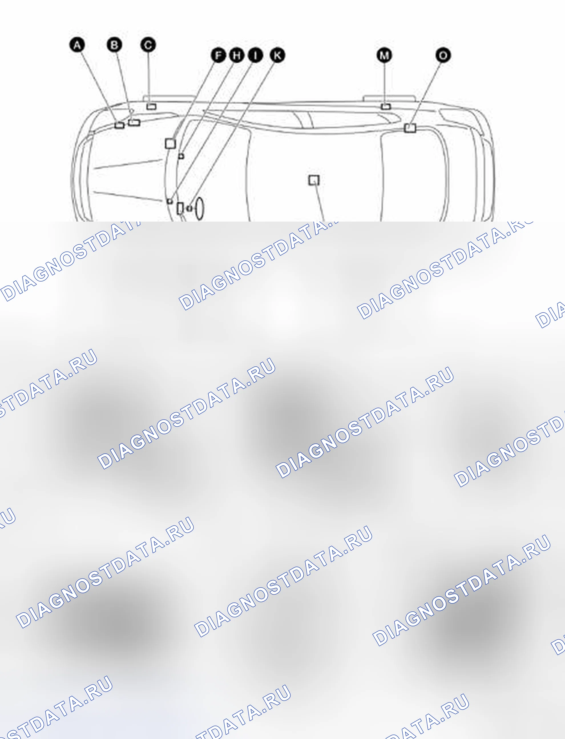 Рис. 53: Расположение компонентов. Nissan Altima L32 рестайлинг