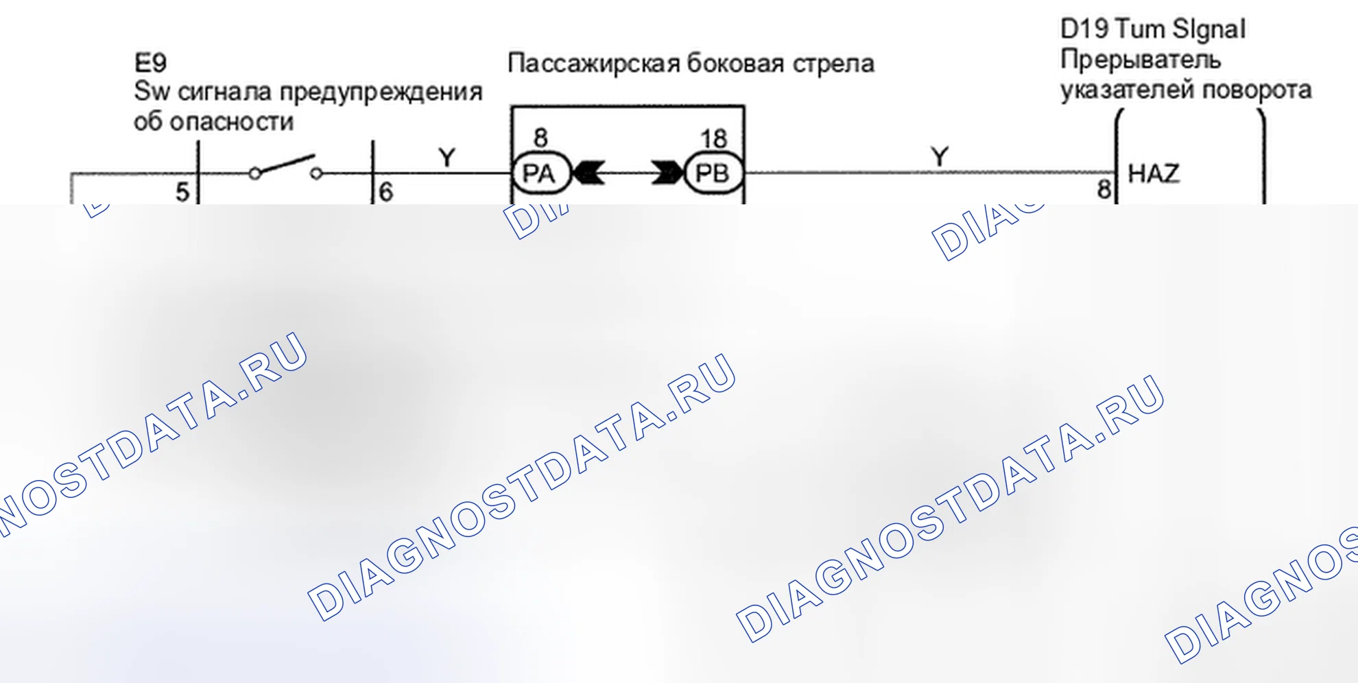 Рис. 32: электросхема. Toyota Avalon XX30 рестайлинг