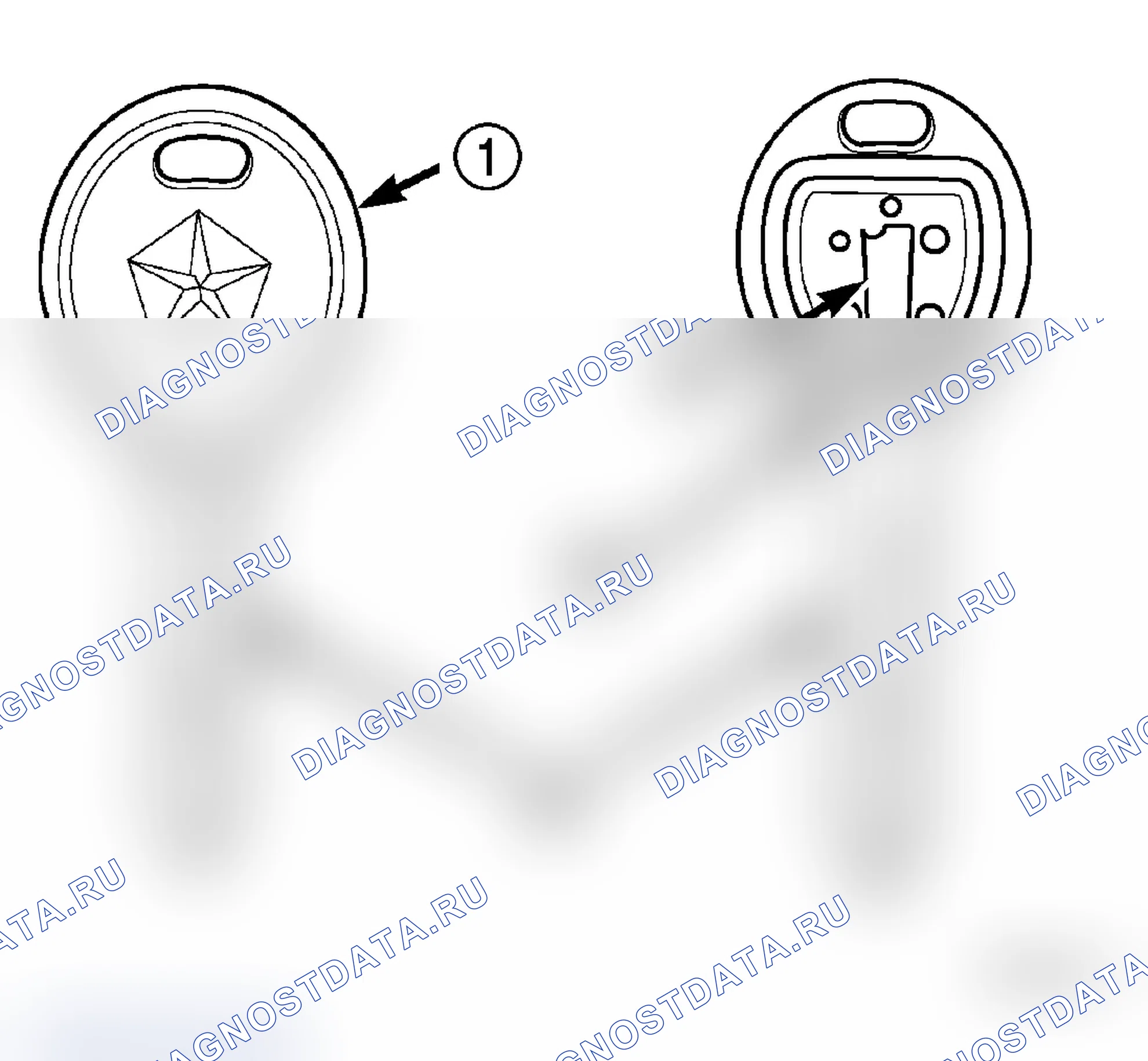 Рис. 1: ОПИСАНИЕ замков дверей и противоугонной системы. Chrysler PT Cruiser I
