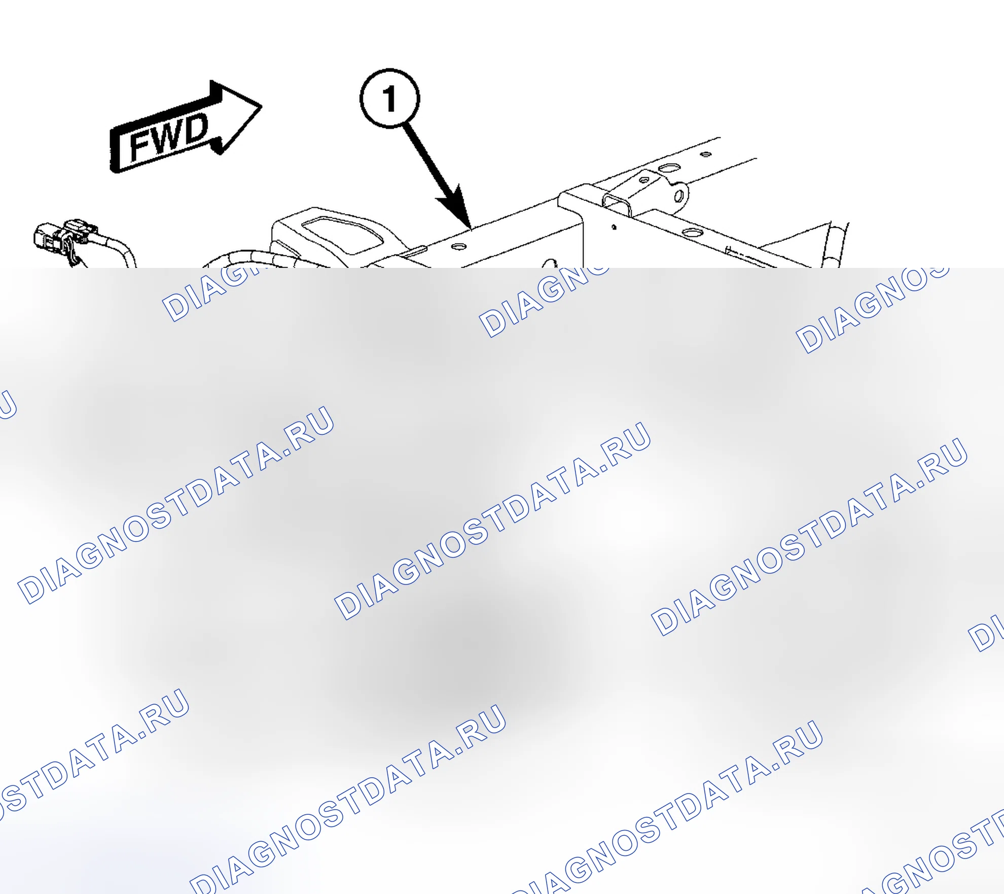 Рис. 43: ПРОВОДКА БУКСИРОВКИ ПРИЦЕПА. Dodge Cab & Chassis R3500 HD 