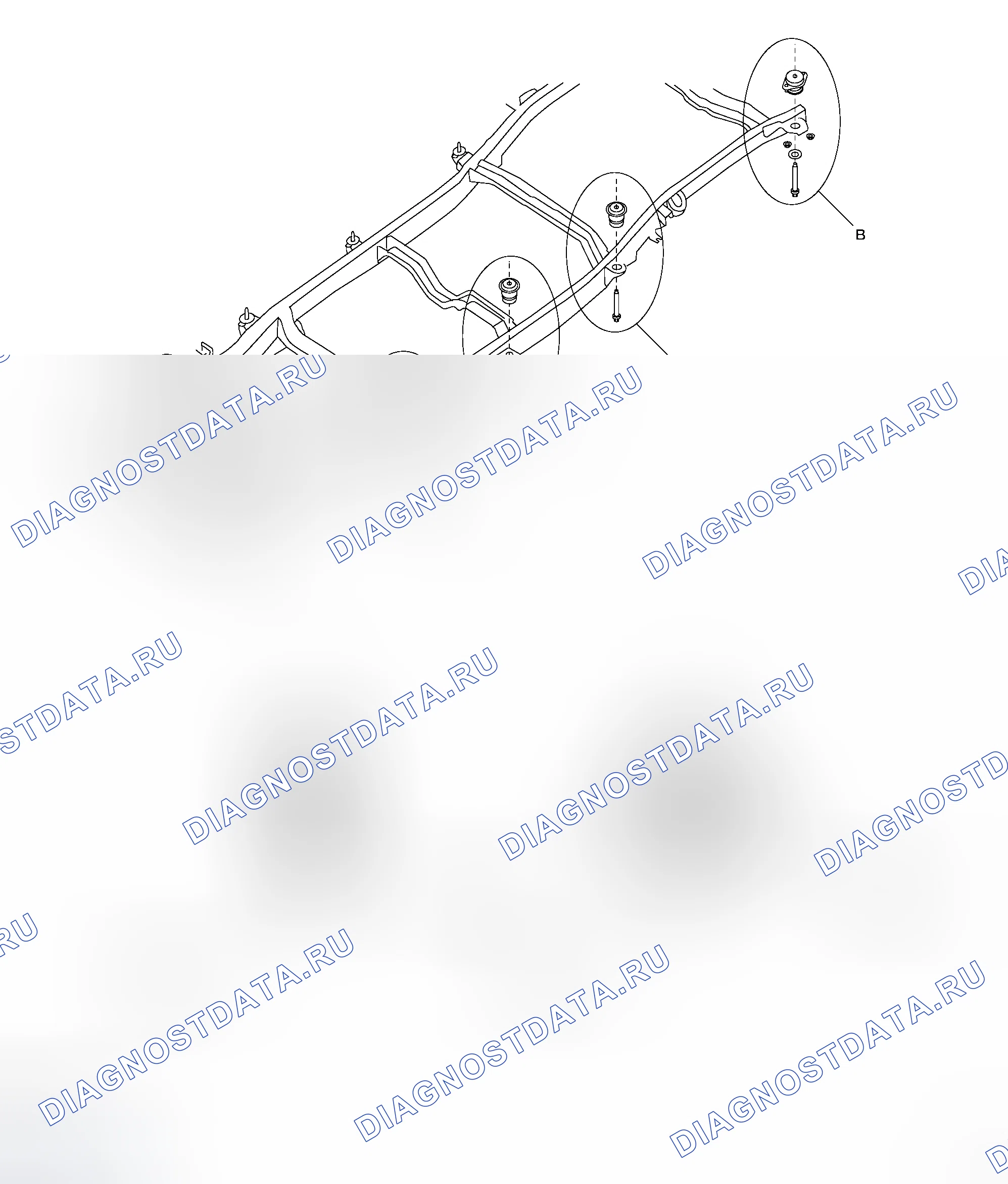 Рис. 233: Крепление корпуса. Honda N-WGN I