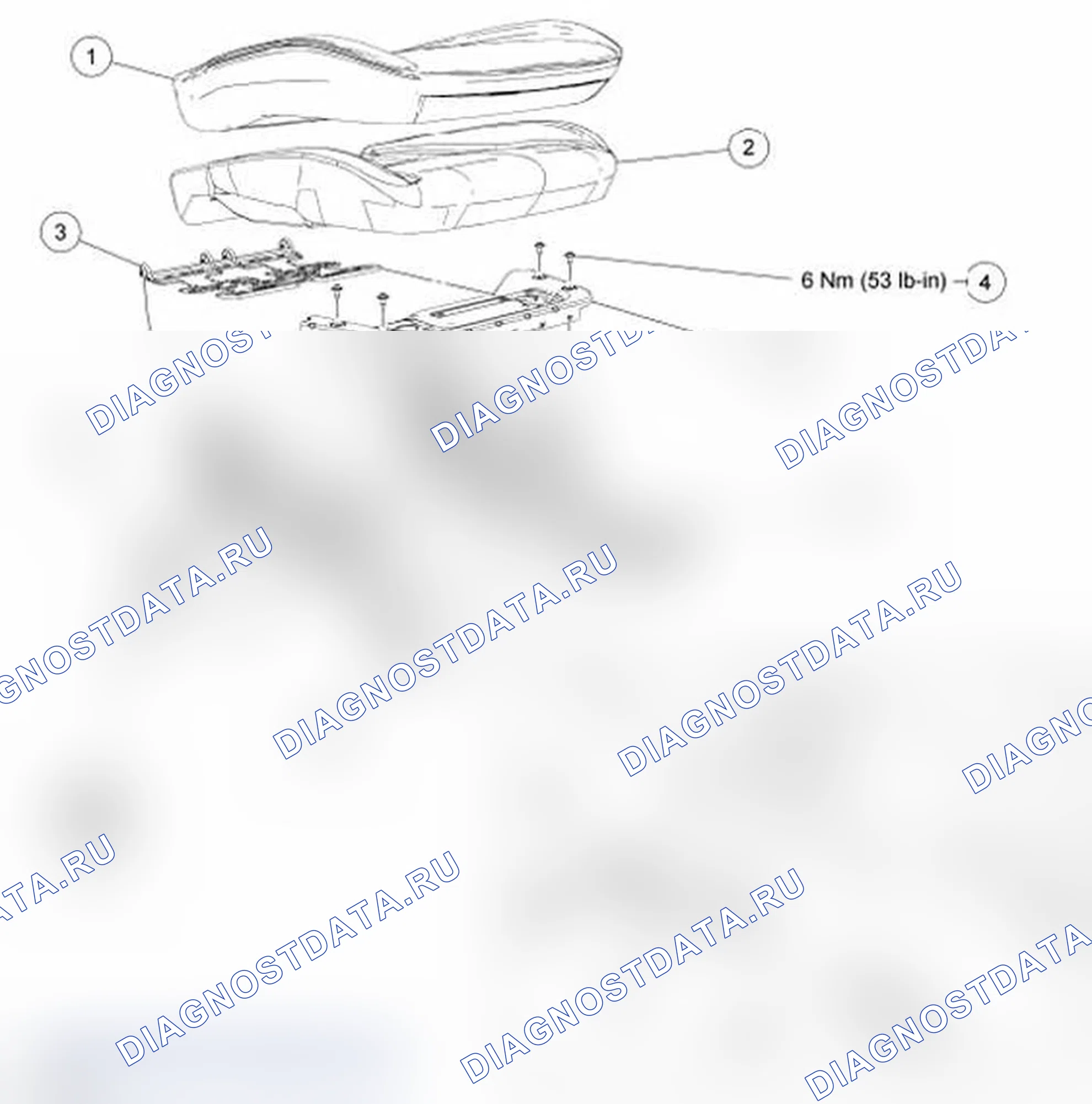 Рис. 22: Подушка сиденья водителя. Ford Transit Connect I рестайлинг